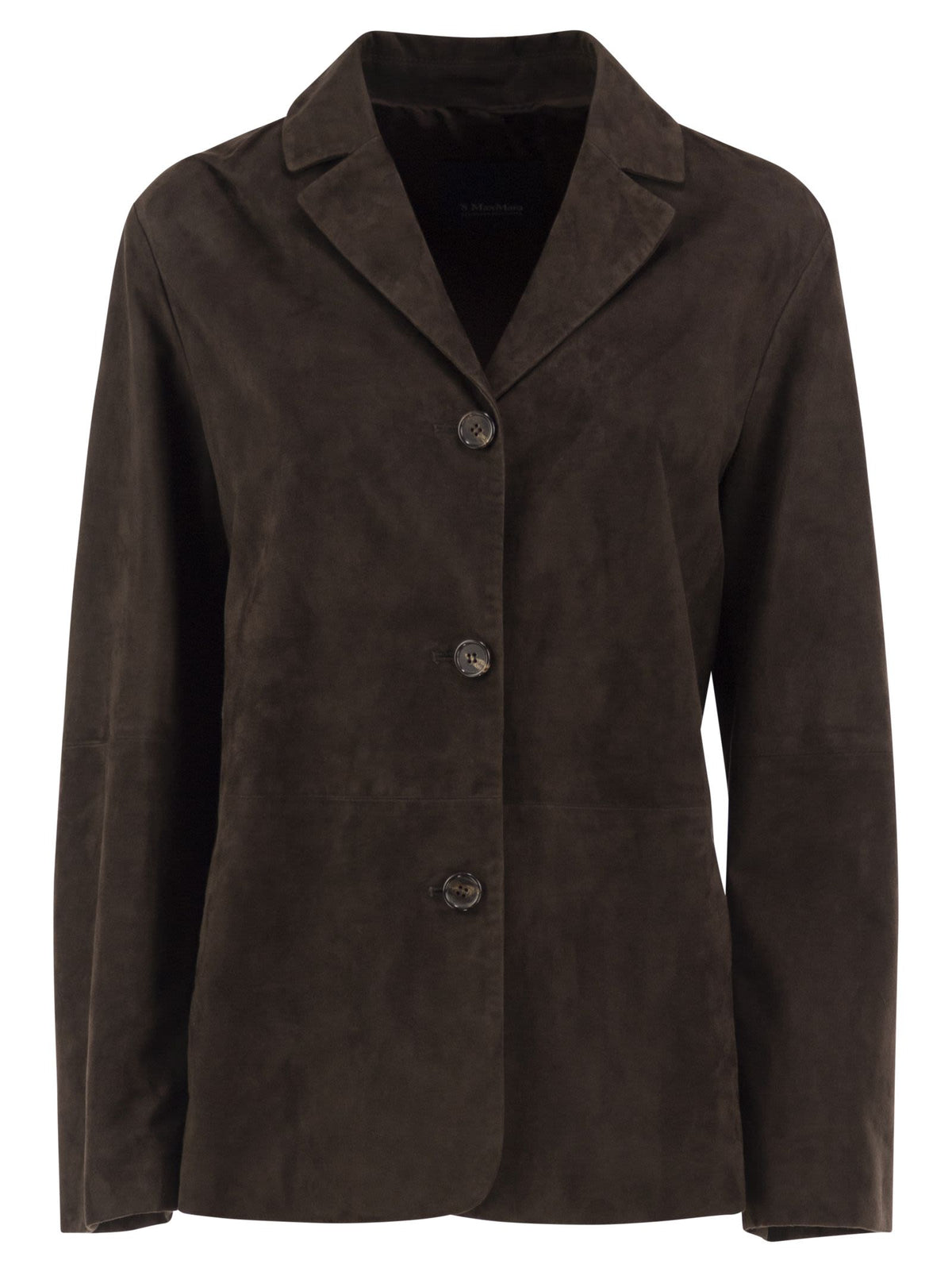 S Max Mara Women Smmancora - Single-Breasted Suede Jacket S MAX MARA