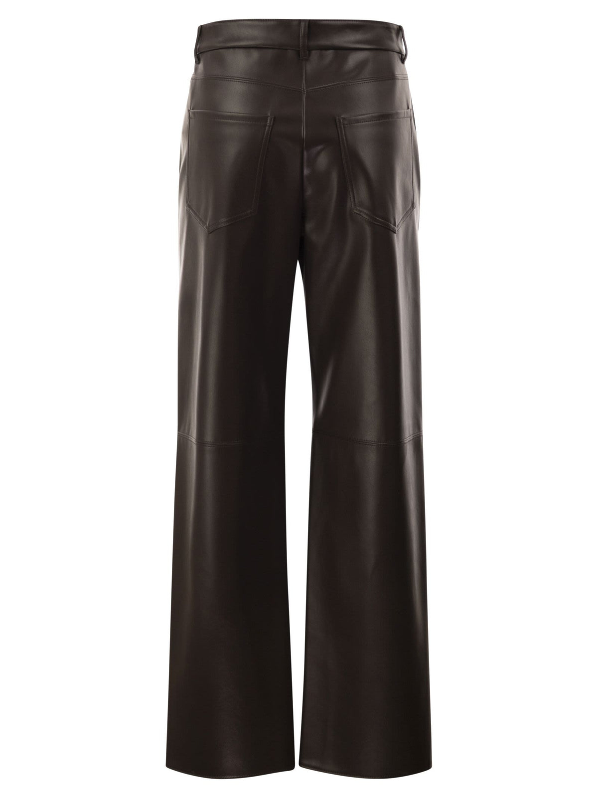 S Max Mara Women Smmsospiro - Faux Leather Flare Trousers S MAX MARA