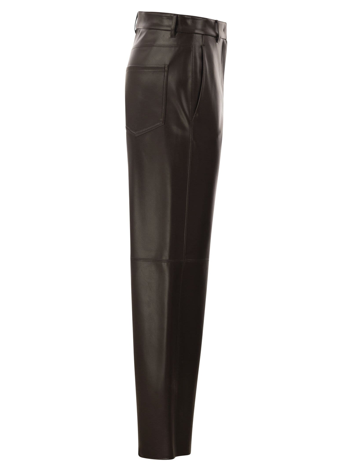 S Max Mara Women Smmsospiro - Faux Leather Flare Trousers S MAX MARA