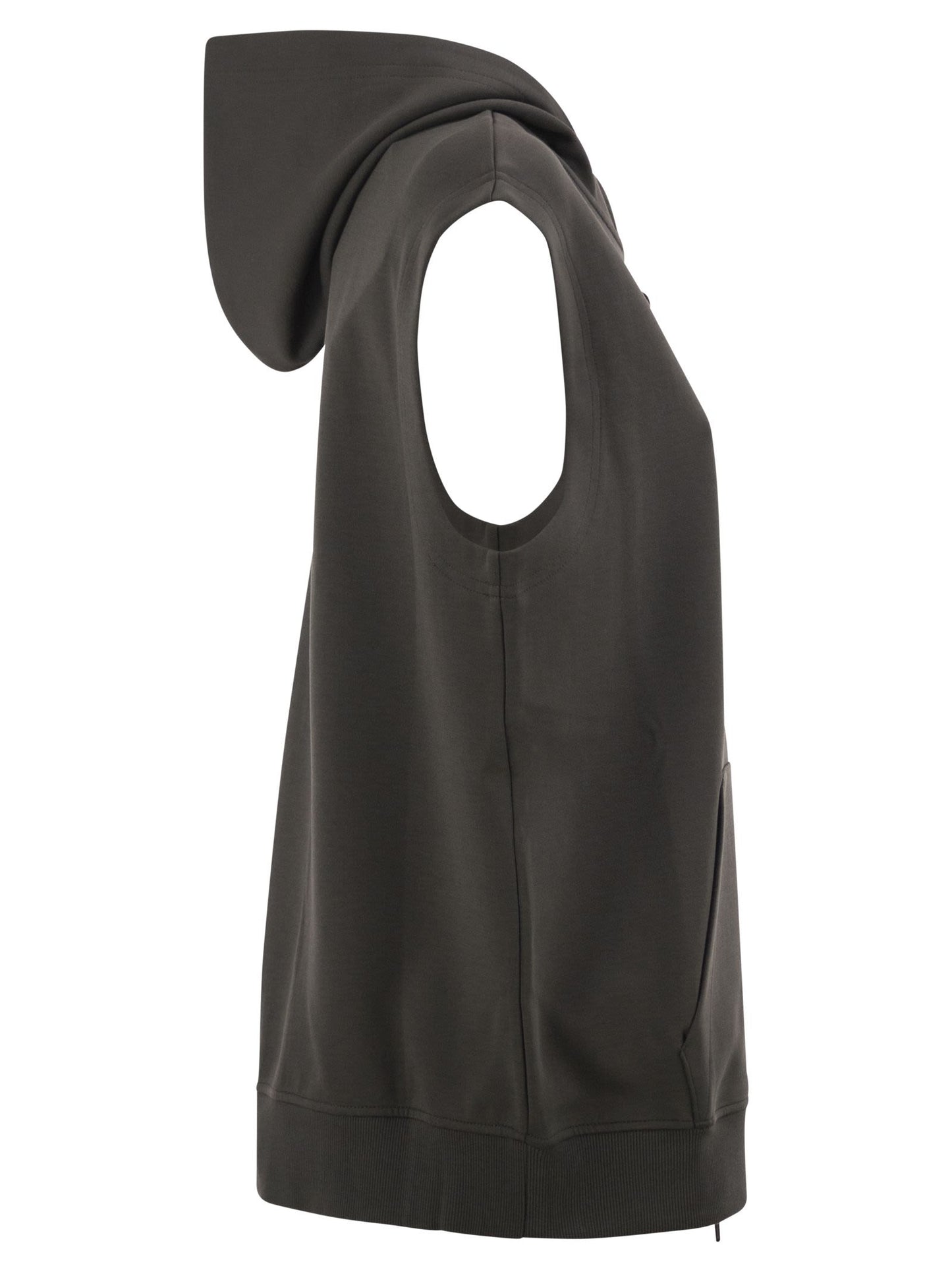 S Max Mara Women Smmballo - Hooded Cotton-Blend Jersey Gilet S MAX MARA