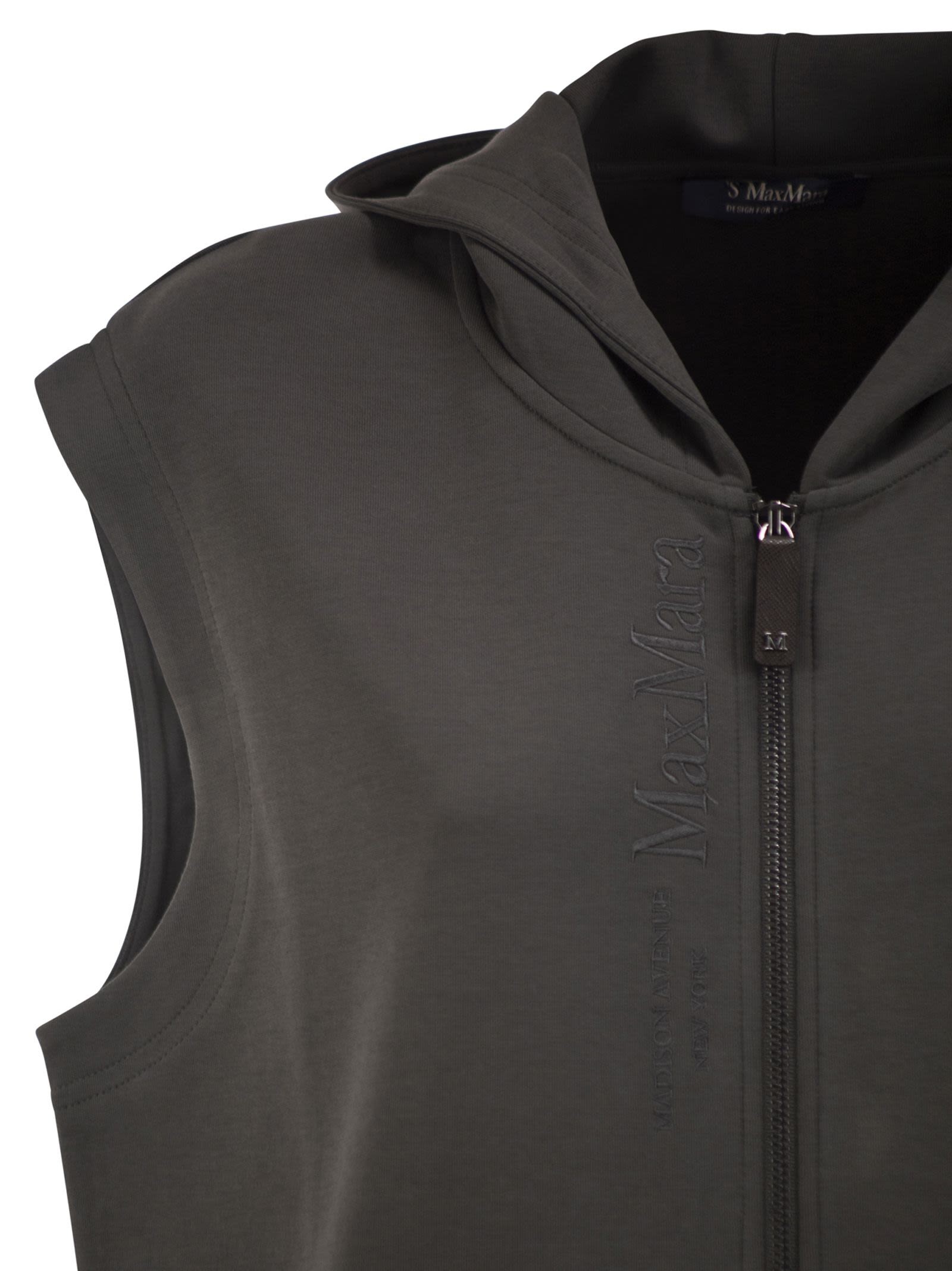 S Max Mara Women Smmballo - Hooded Cotton-Blend Jersey Gilet S MAX MARA