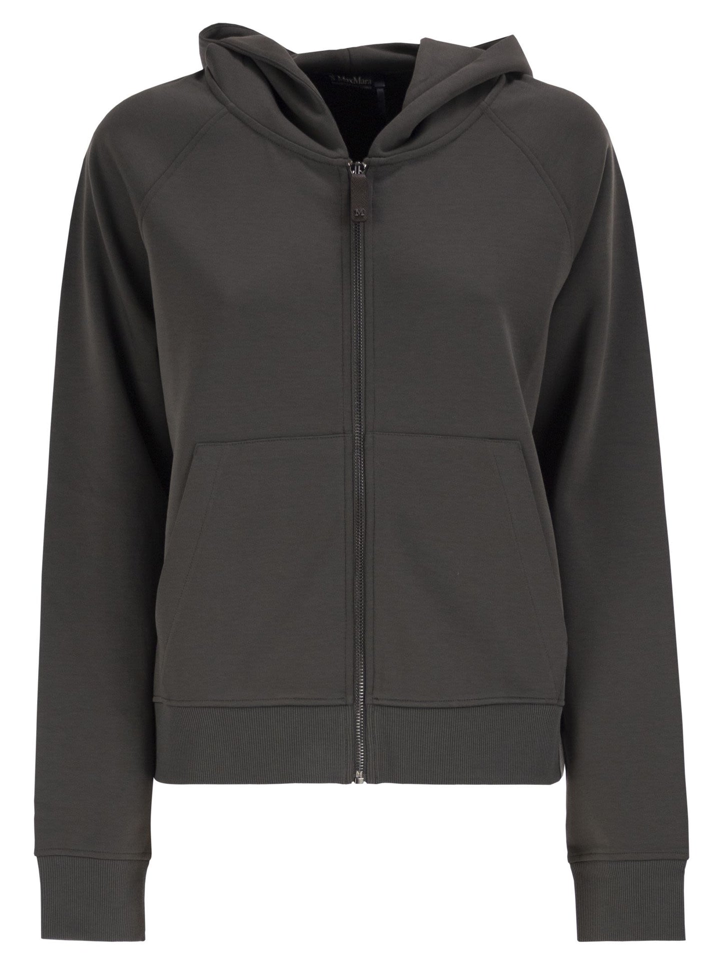 S Max Mara Women Smmmarea - Hooded Zip-Up Jersey Sweatshirt S MAX MARA
