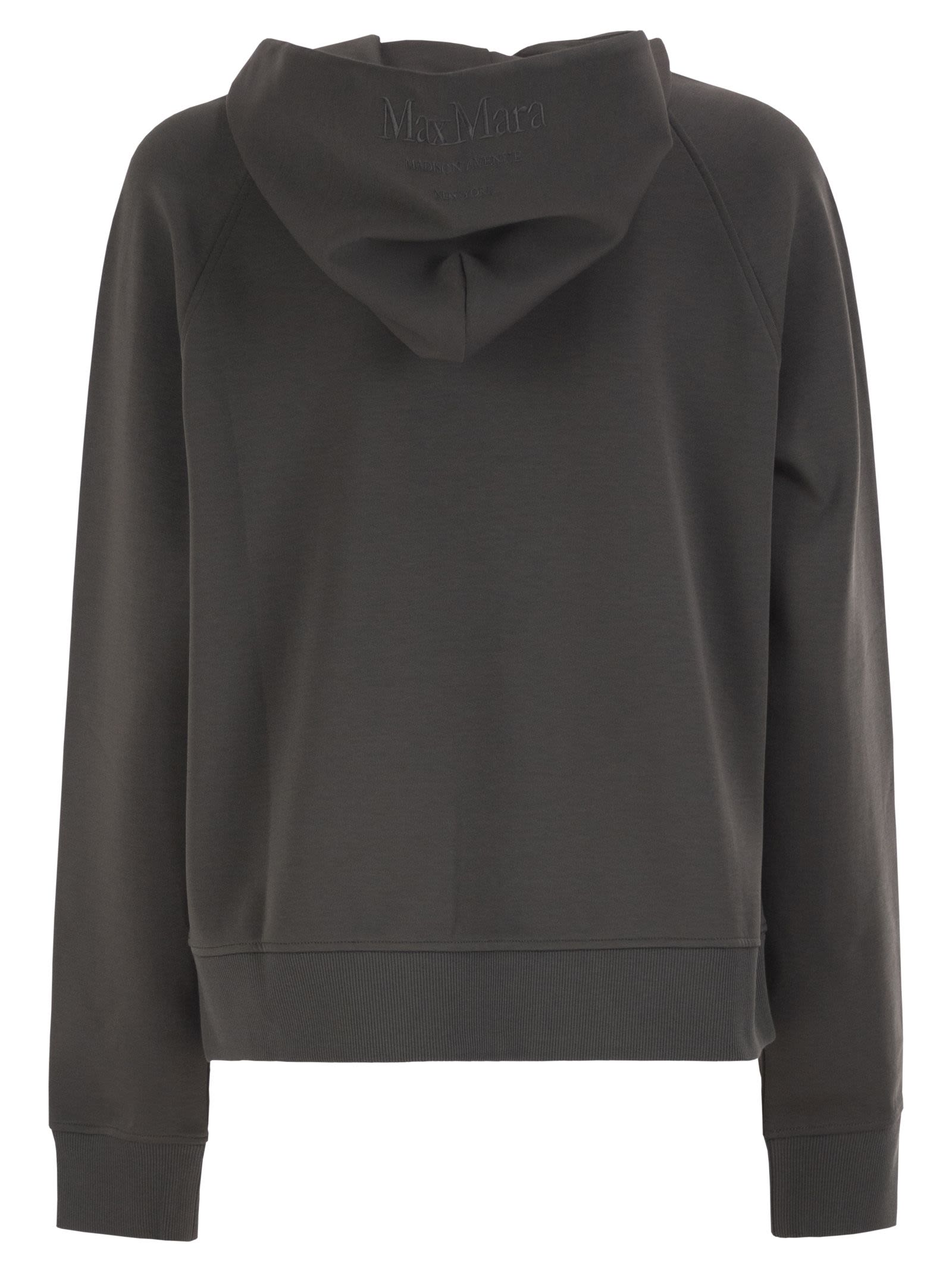 S Max Mara Women Smmmarea - Hooded Zip-Up Jersey Sweatshirt S MAX MARA