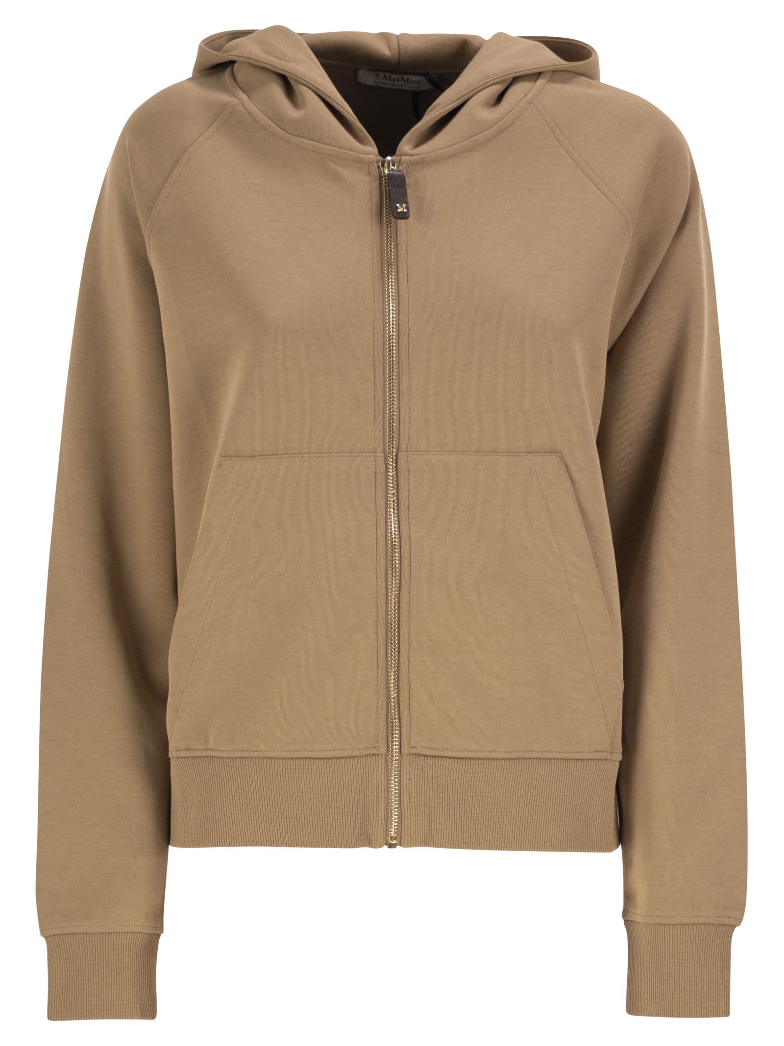 S Max Mara Women Smmmarea - Hooded Zip-Up Jersey Sweatshirt S MAX MARA