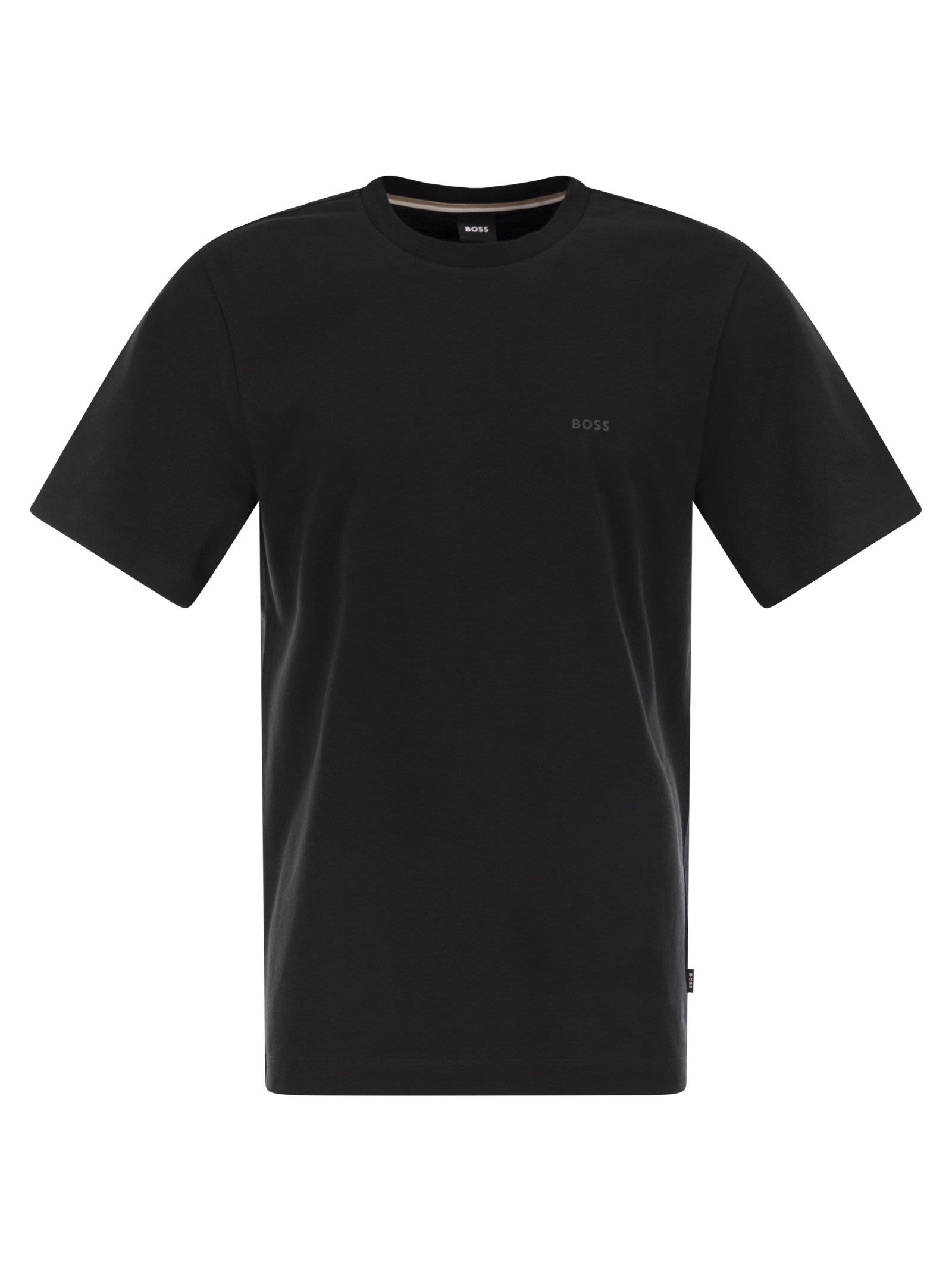 Boss Men Cotton Jersey T-Shirt With Logo BOSS