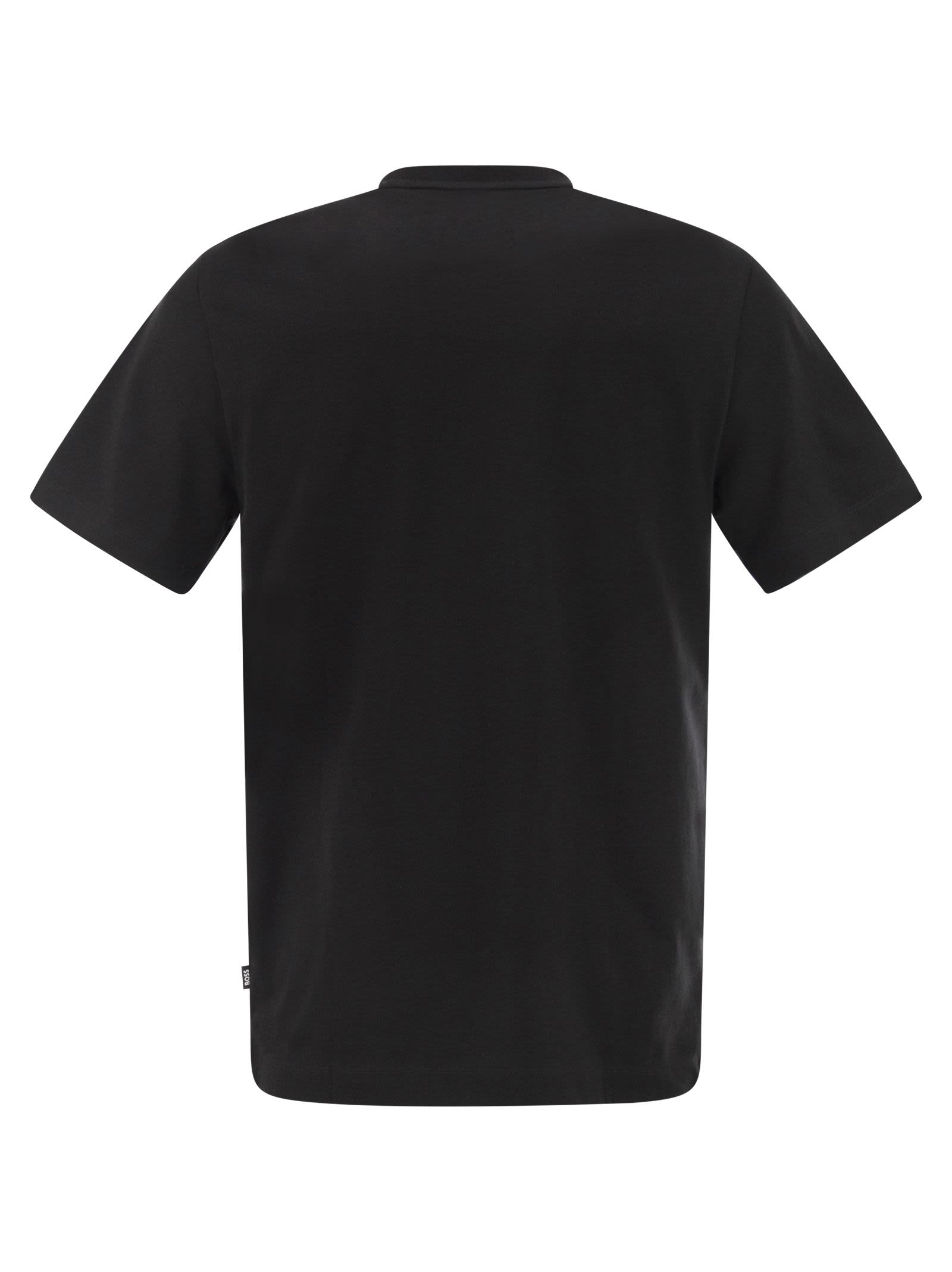 Boss Men Cotton Jersey T-Shirt With Logo BOSS