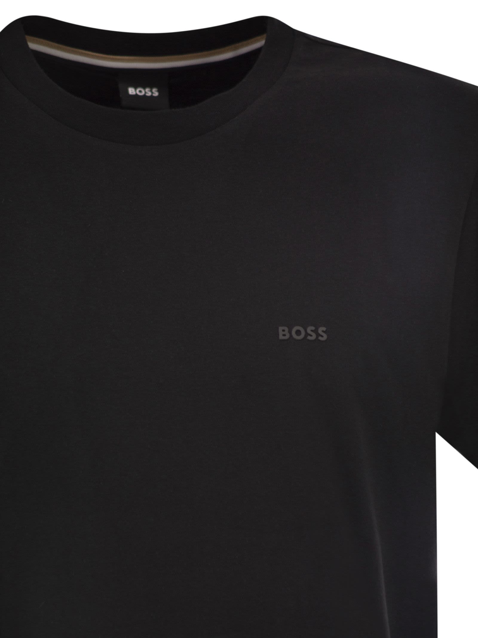 Boss Men Cotton Jersey T-Shirt With Logo BOSS