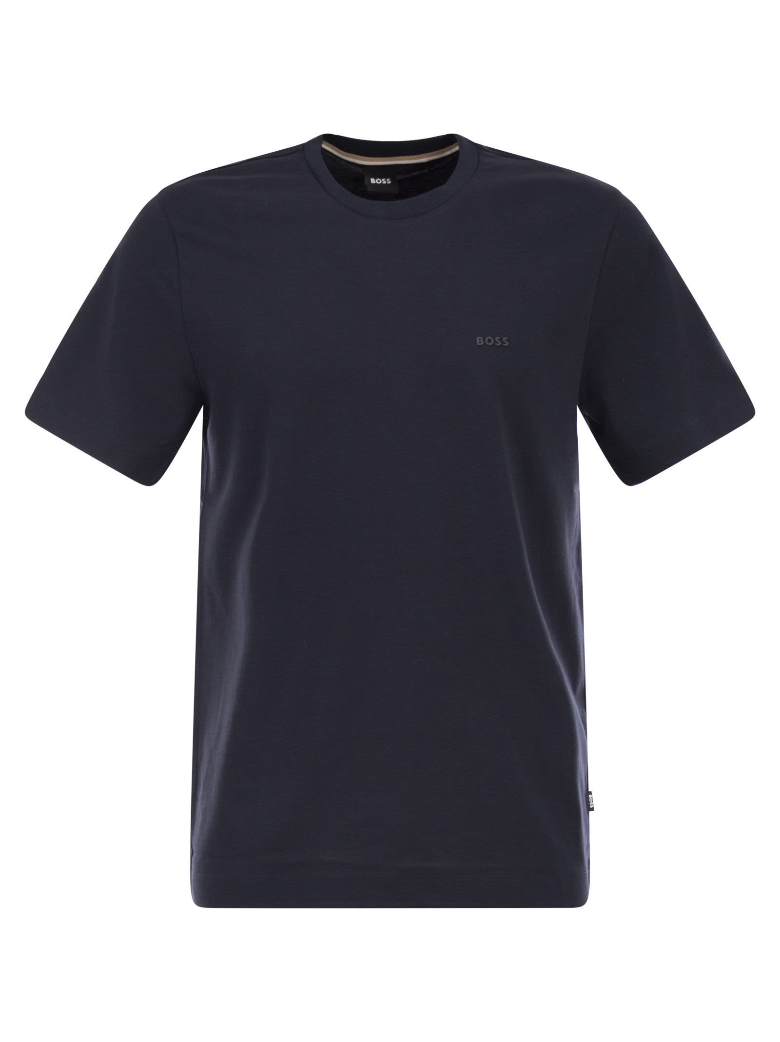 Boss Men Cotton Jersey T-Shirt With Logo BOSS