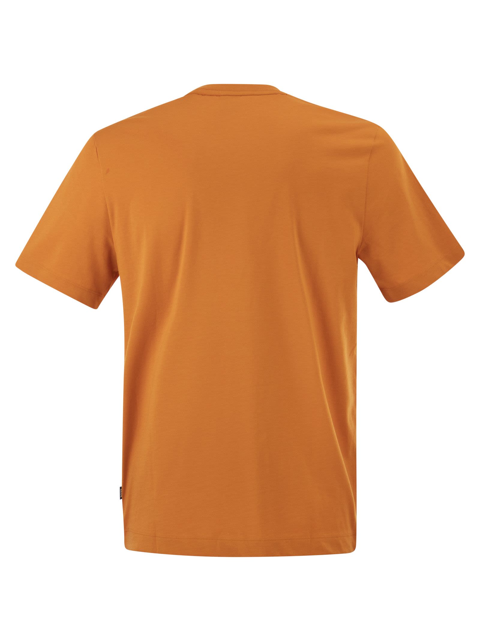 Boss Men Cotton Jersey T-Shirt With Logo BOSS
