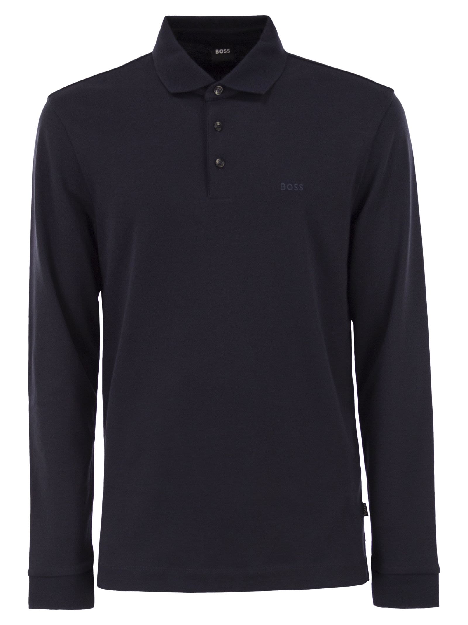 Boss Men Regular Fit Polo Shirt In Interlock Cotton BOSS