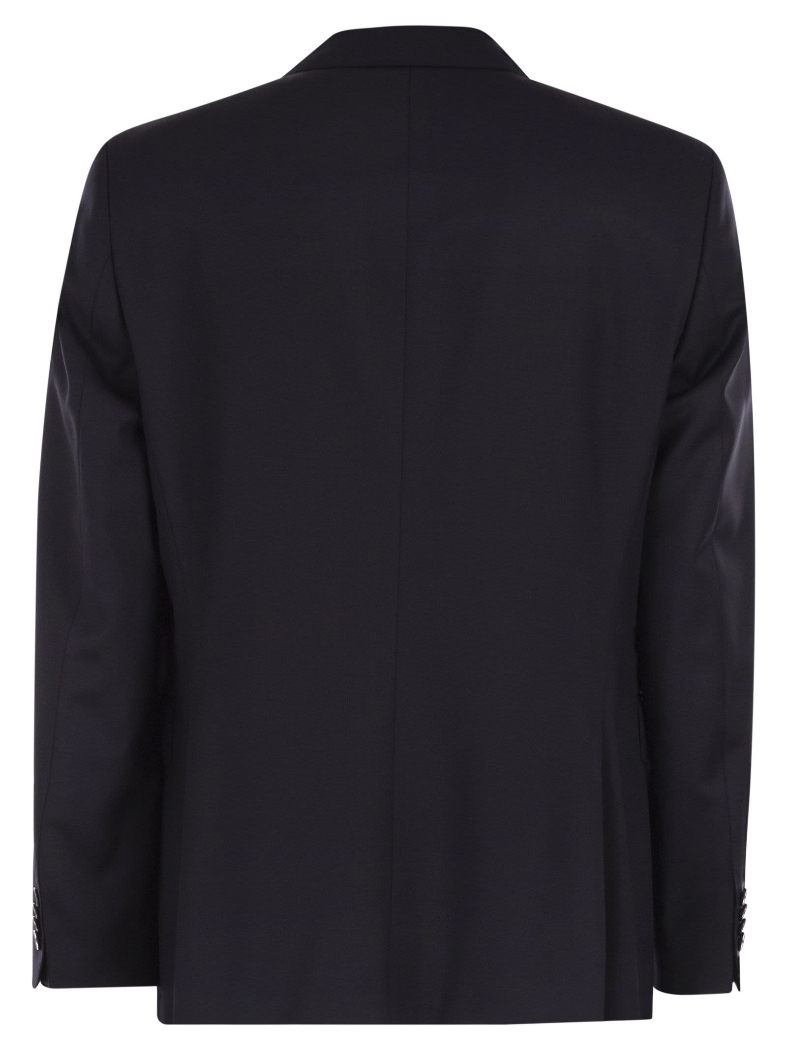 Boss Men Slim Fit Blazer In Virgin Wool Serge BOSS