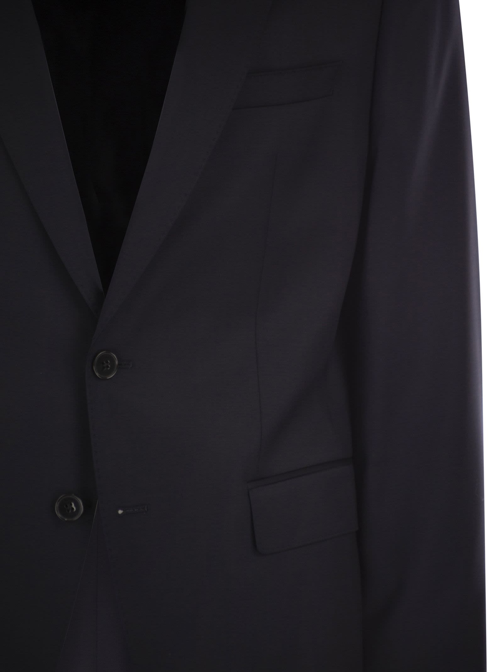 Boss Men Slim Fit Blazer In Virgin Wool Serge BOSS
