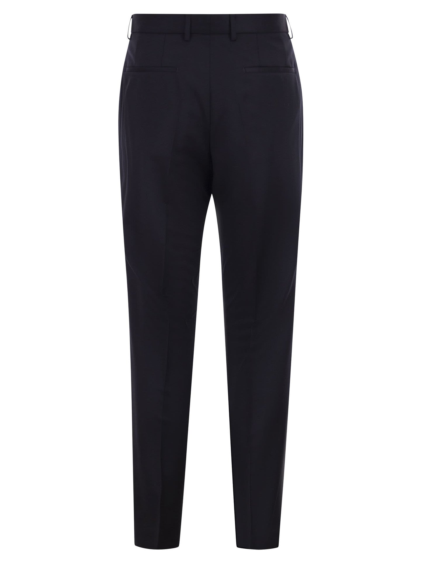 Boss Men Slim Fit Trousers In Virgin Wool Serge BOSS