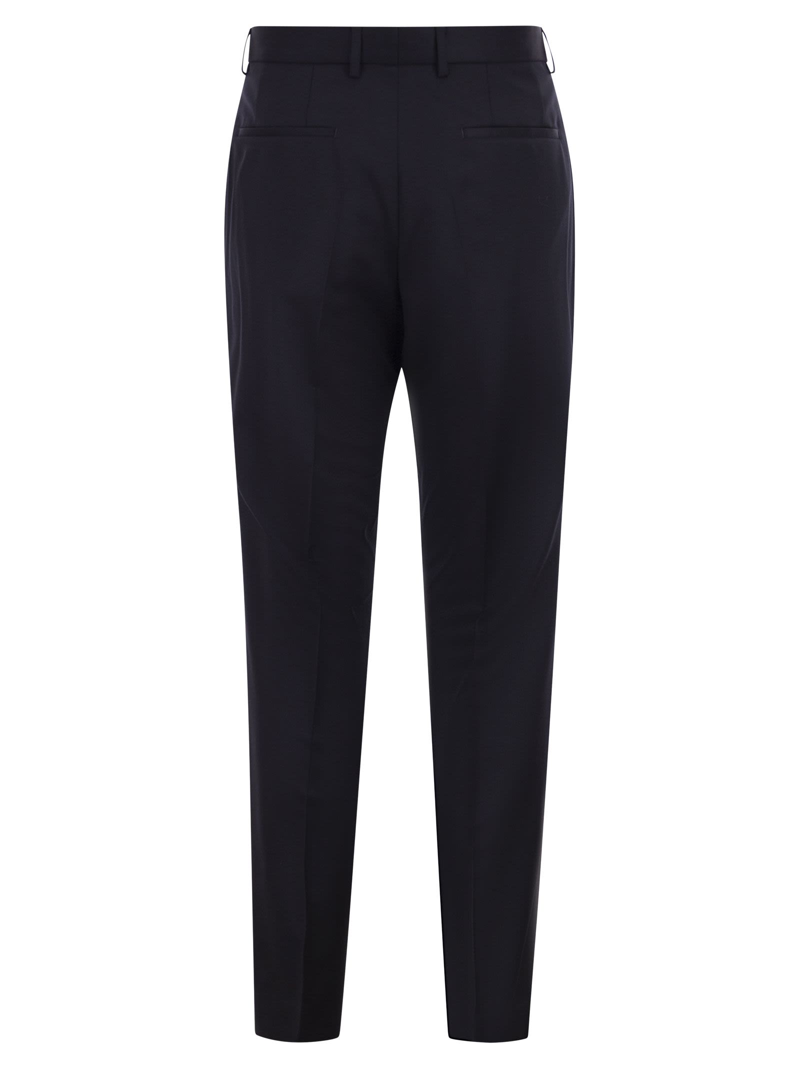 Boss Men Slim Fit Trousers In Virgin Wool Serge BOSS