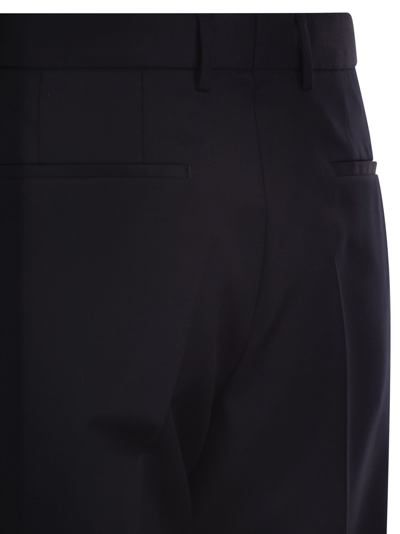 Boss Men Slim Fit Trousers In Virgin Wool Serge BOSS