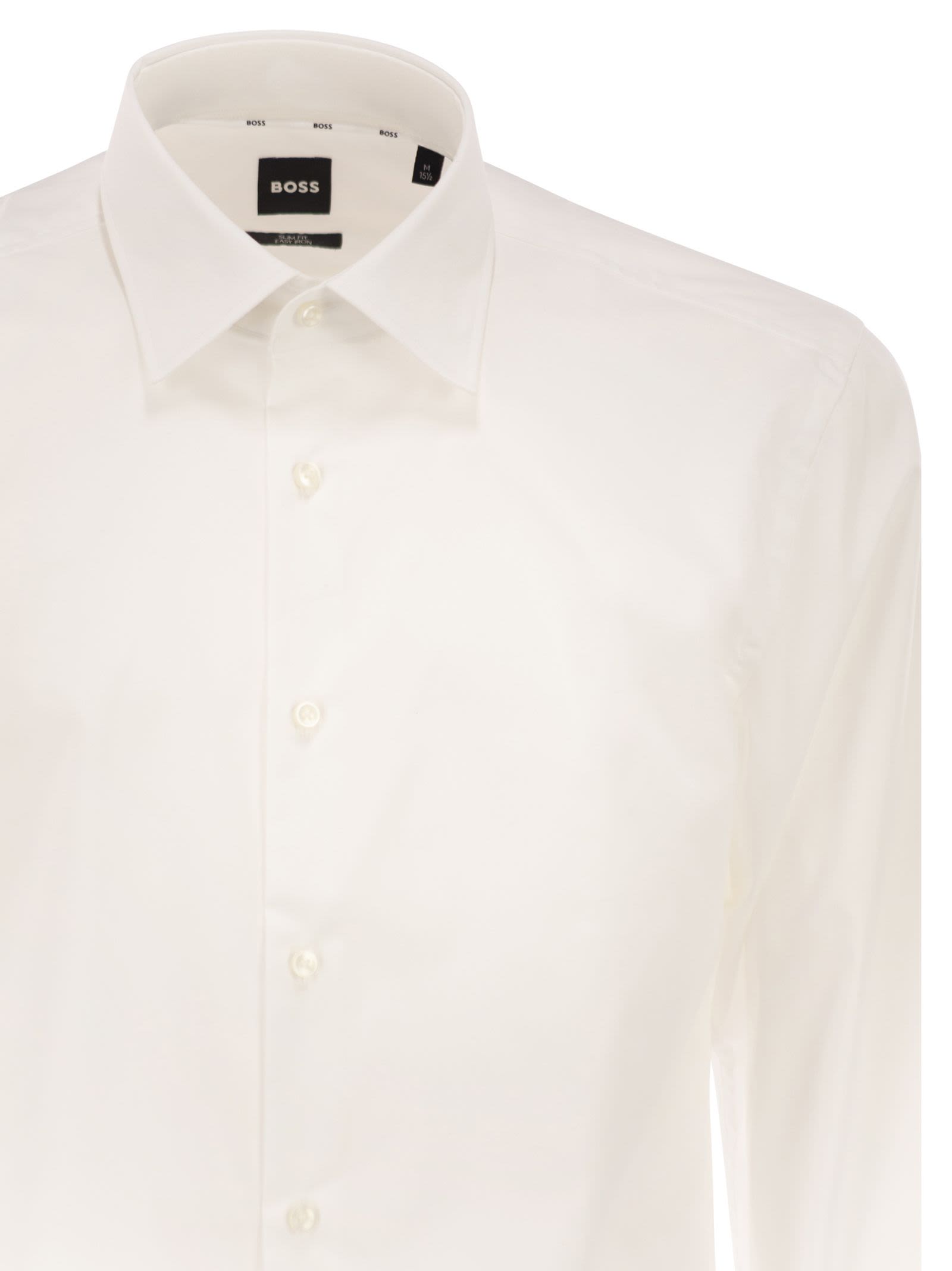 Boss Men Slim Fit Shirt In Easy-Iron Stretch Cotton Poplin BOSS