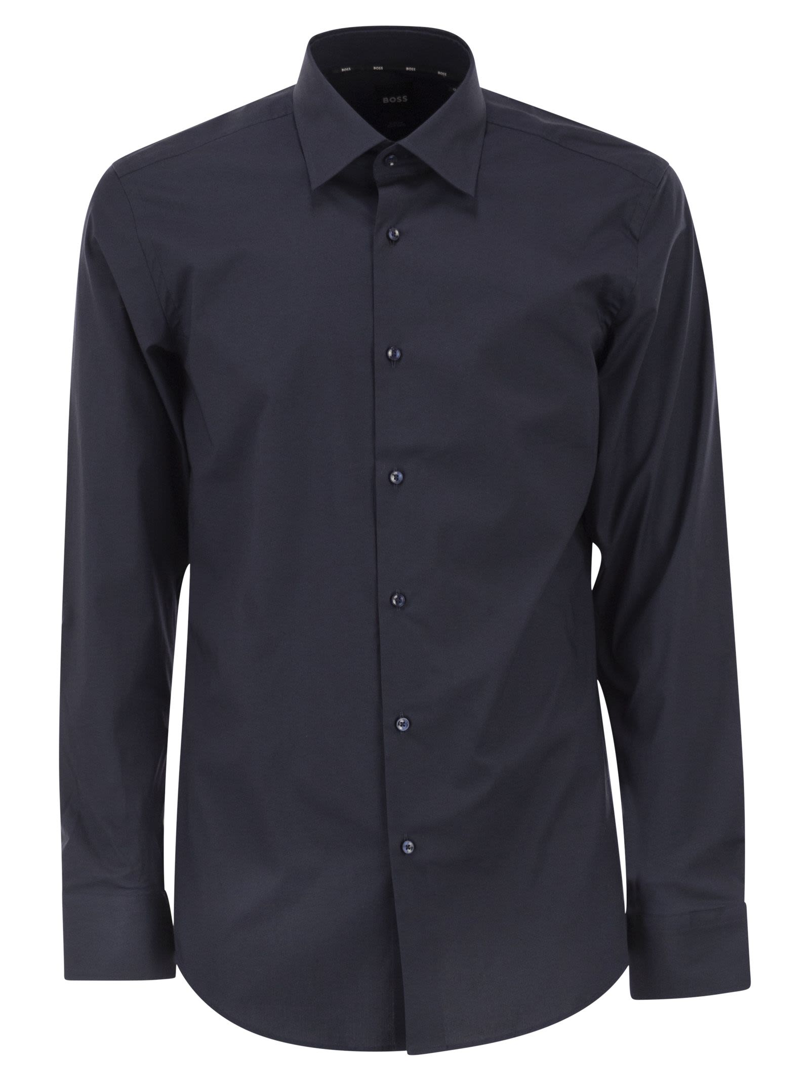 Boss Men Slim Fit Shirt In Easy-Iron Stretch Cotton Poplin BOSS