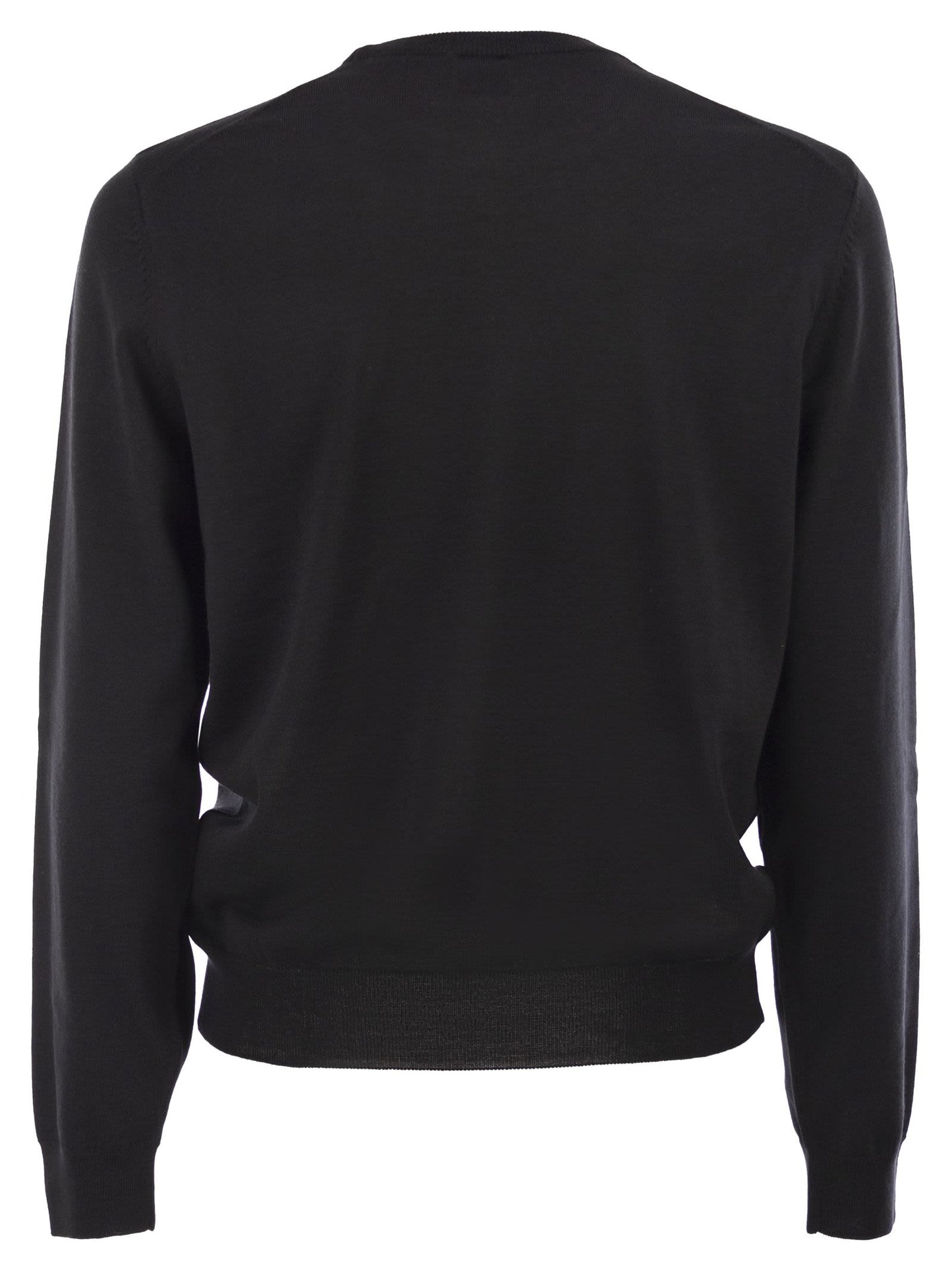 Boss Men Regular Fit Virgin Wool Jumper With Embroidered Logo BOSS