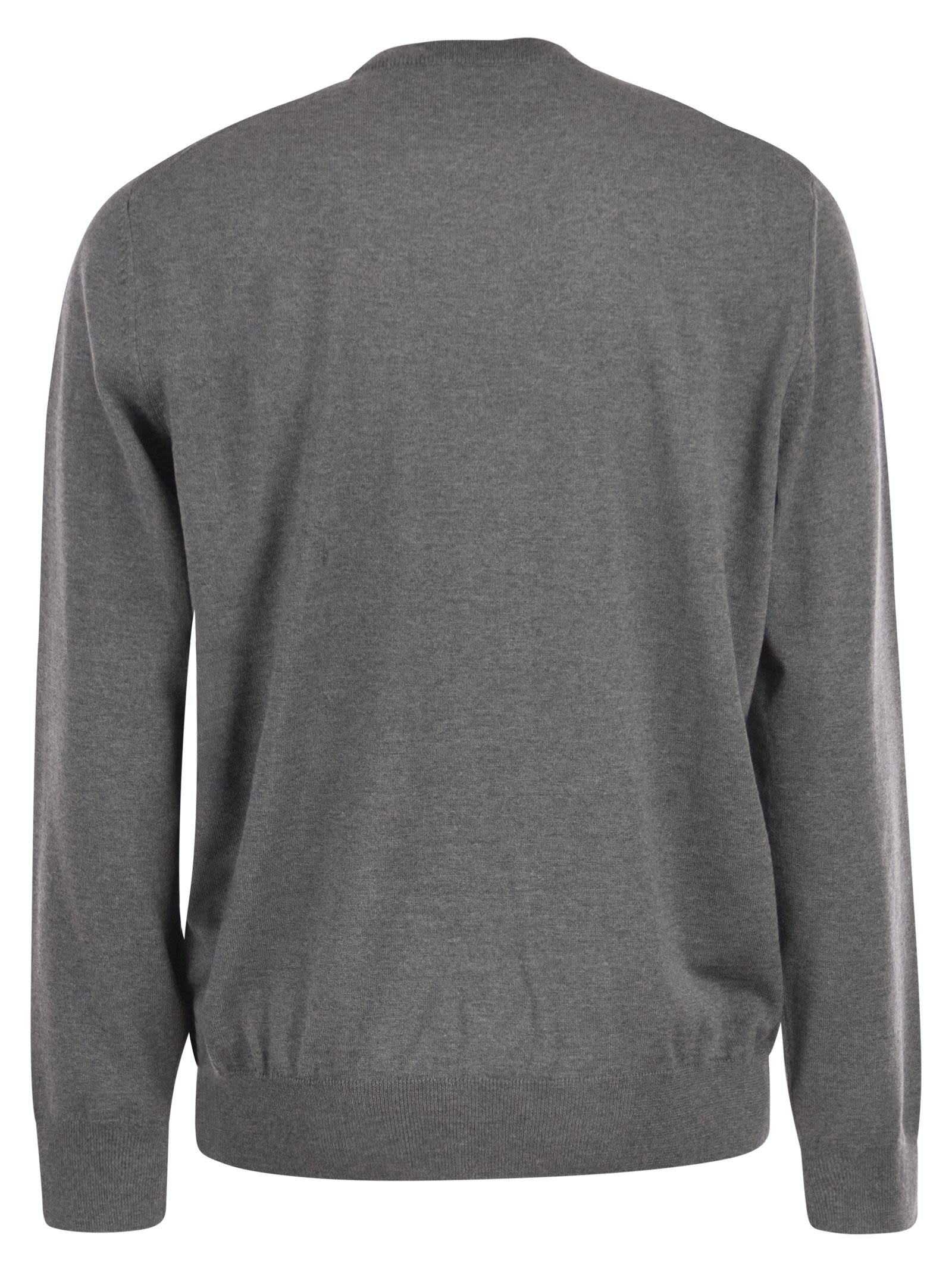Boss Men Regular Fit Virgin Wool Jumper With Embroidered Logo BOSS