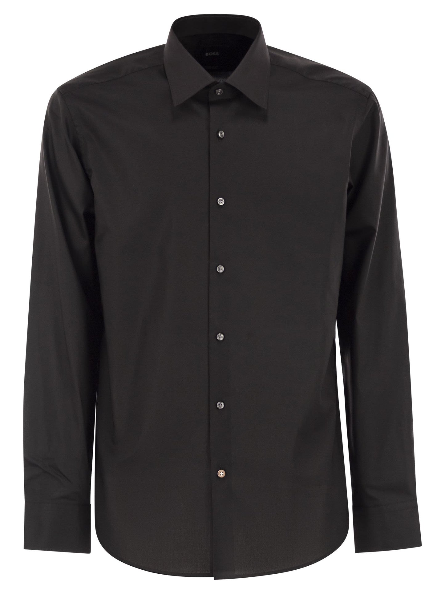 Boss Men Regular Fit Shirt In Easy-Iron Cotton Poplin