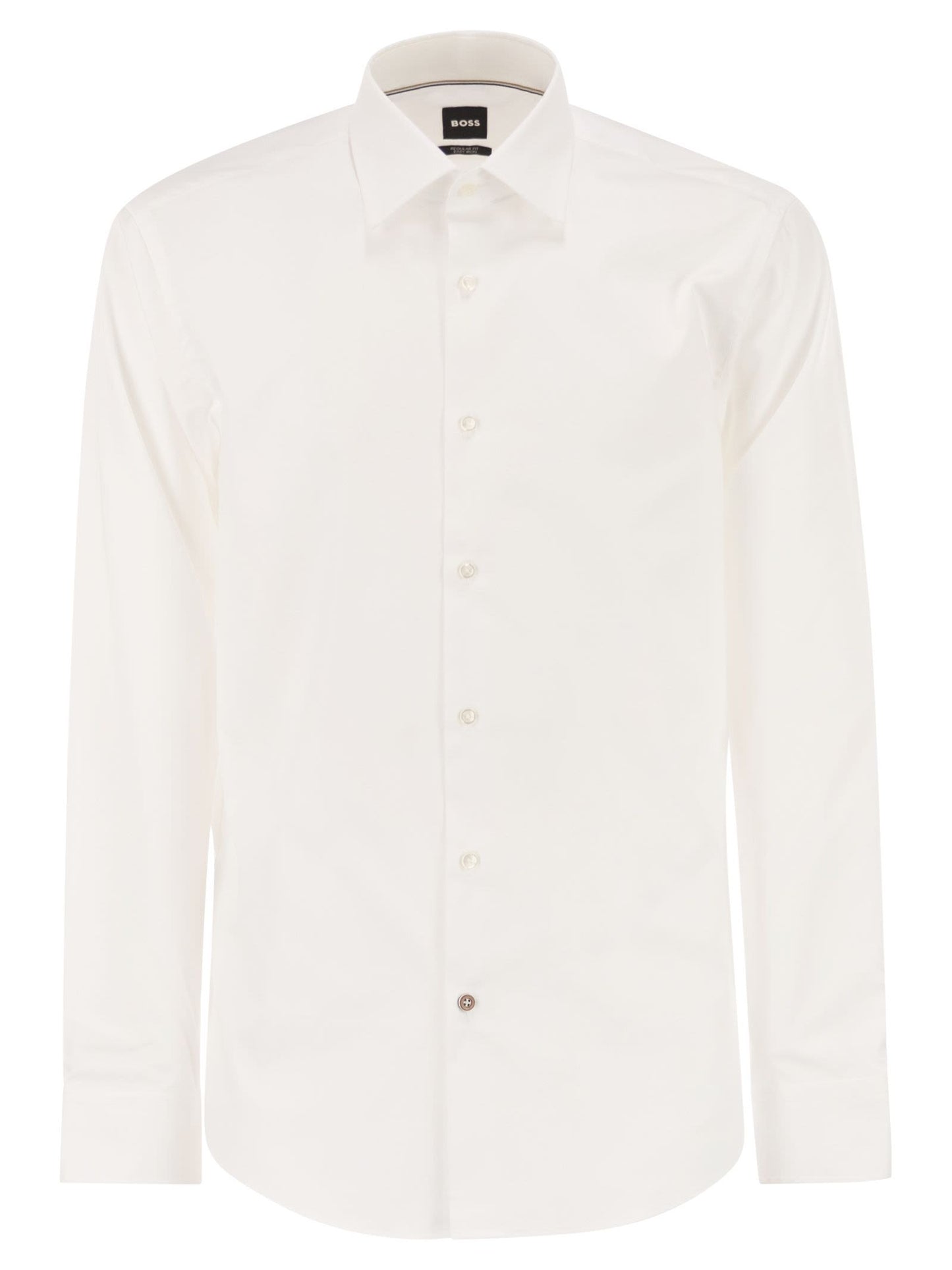 Boss Men Regular Fit Shirt In Easy-Iron Cotton Poplin BOSS