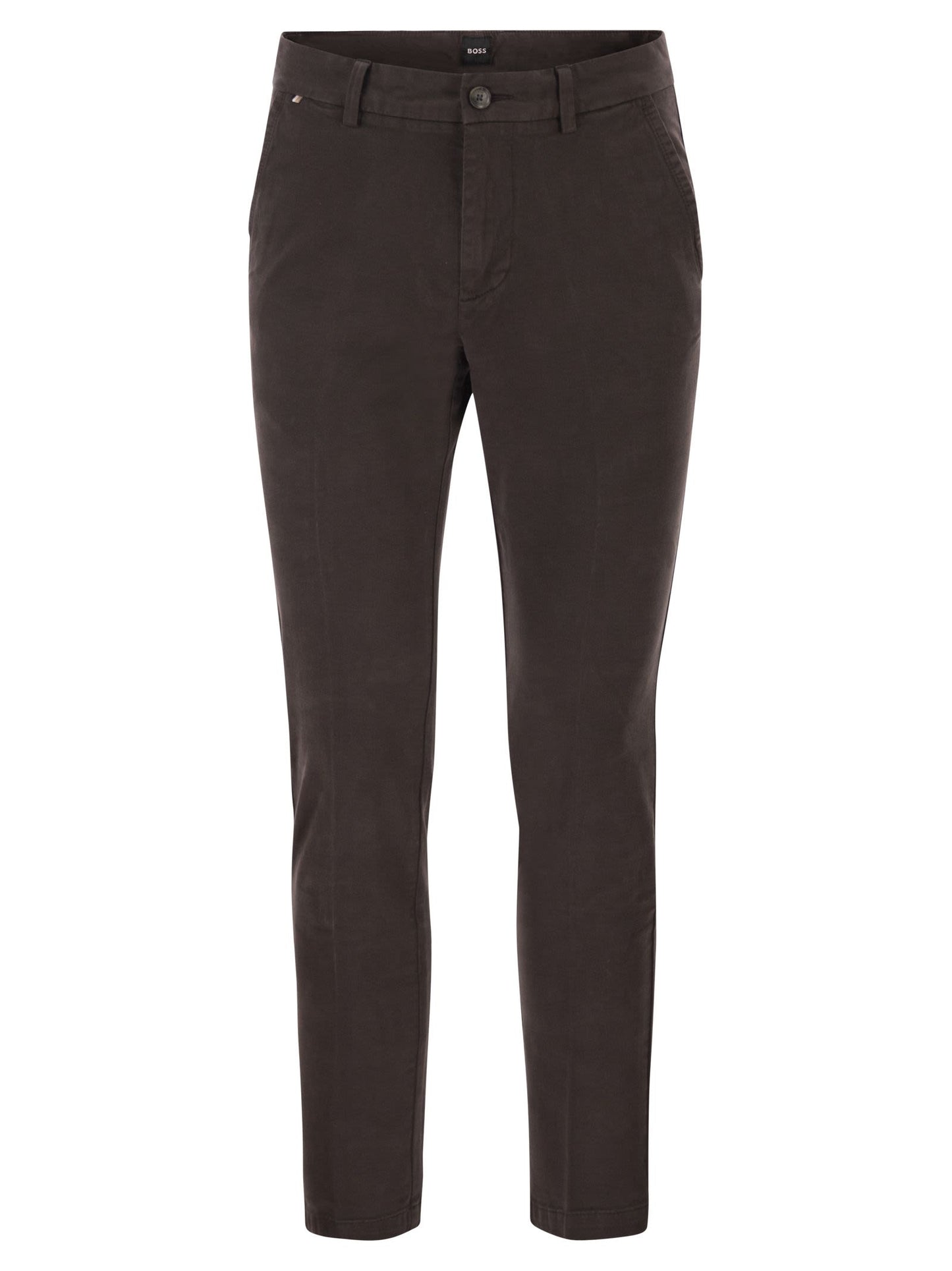 Boss Men Slim Fit Stretch Cotton Chino Trousers BOSS
