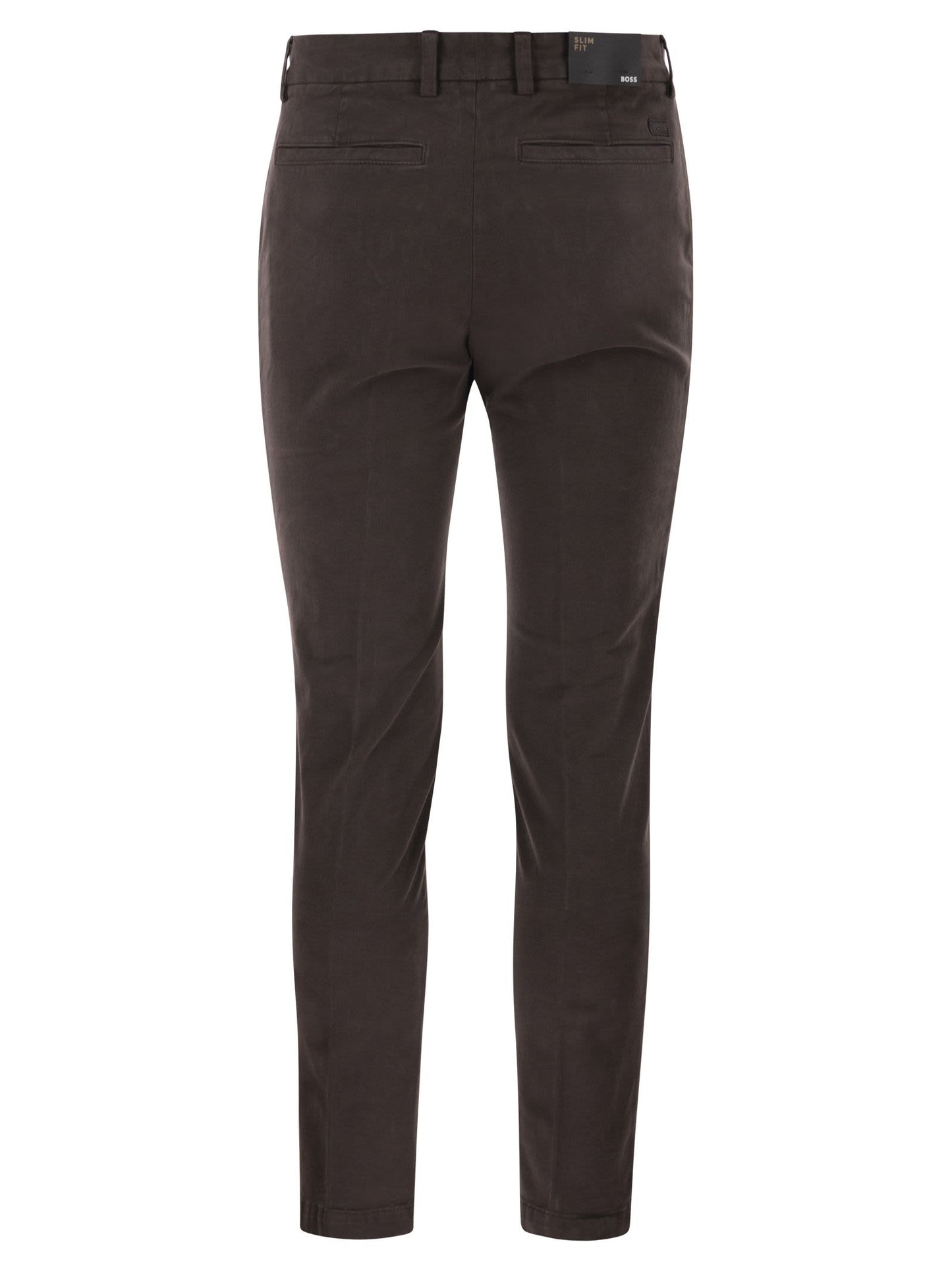 Boss Men Slim Fit Stretch Cotton Chino Trousers BOSS