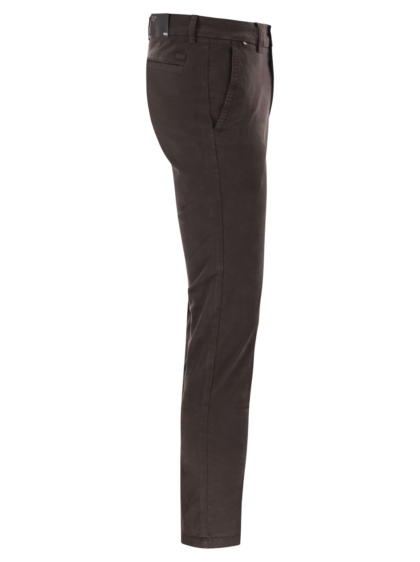 Boss Men Slim Fit Stretch Cotton Chino Trousers BOSS
