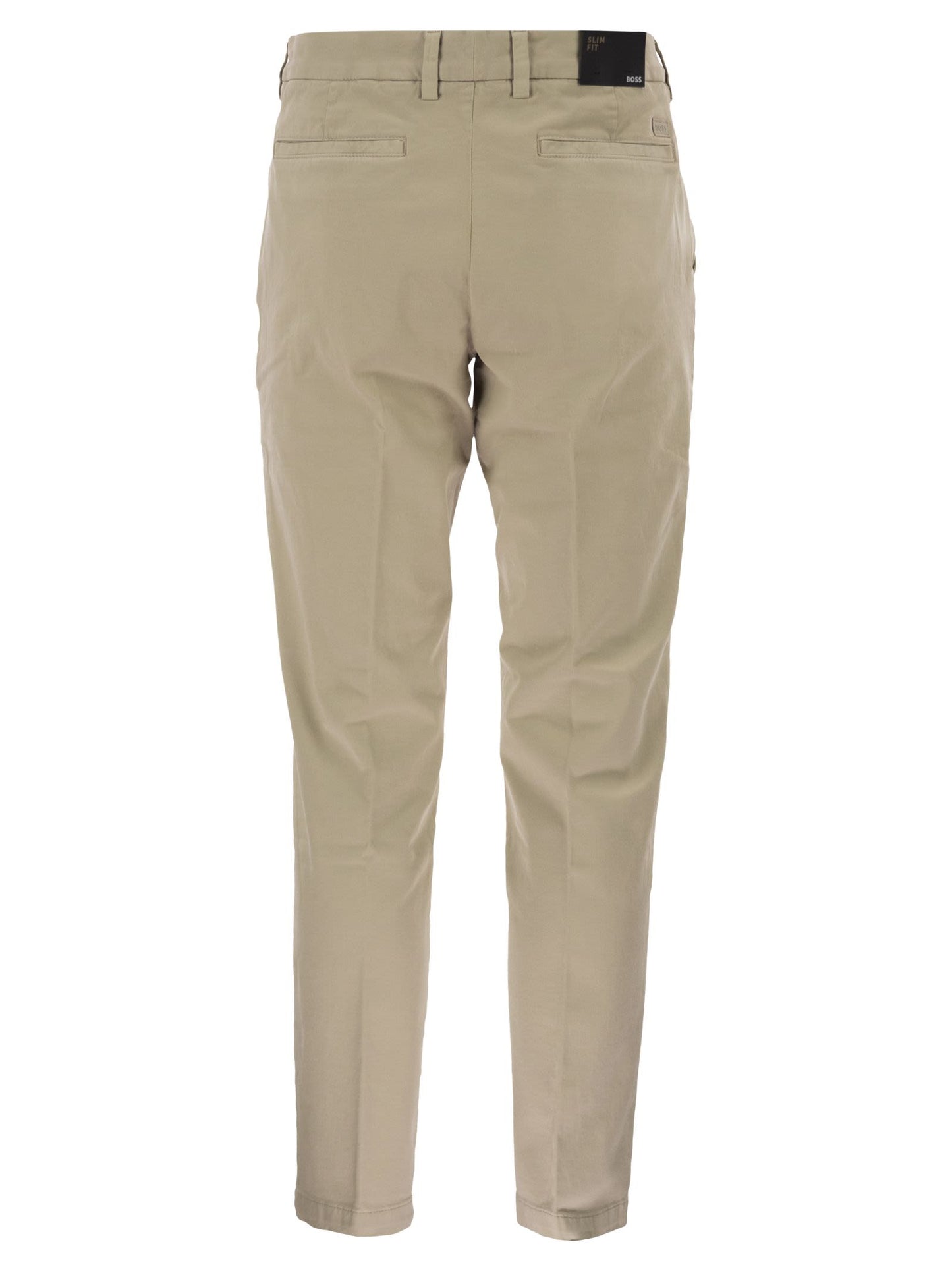 Boss Men Slim Fit Stretch Cotton Chino Trousers BOSS