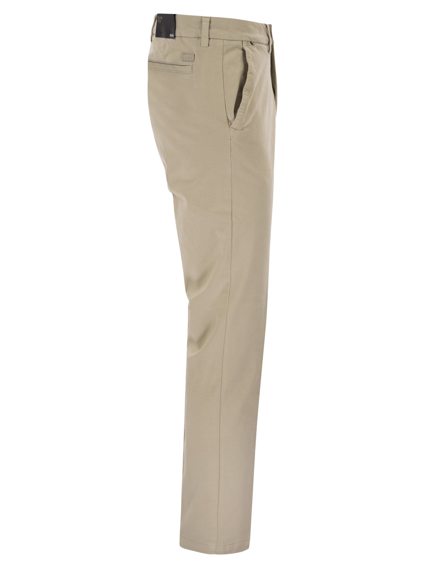 Boss Men Slim Fit Stretch Cotton Chino Trousers BOSS