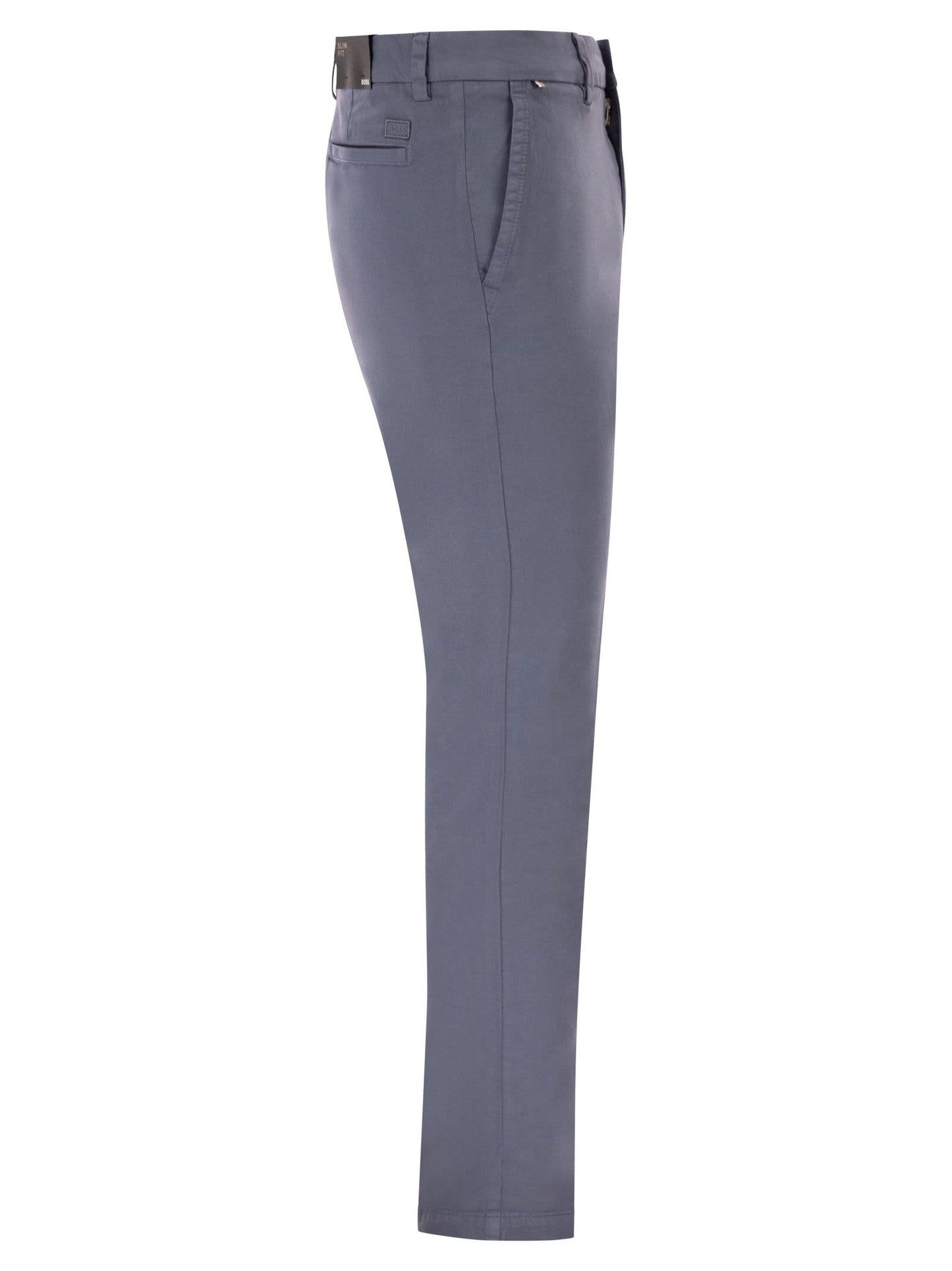 Boss Men Slim Fit Stretch Cotton Chino Trousers BOSS
