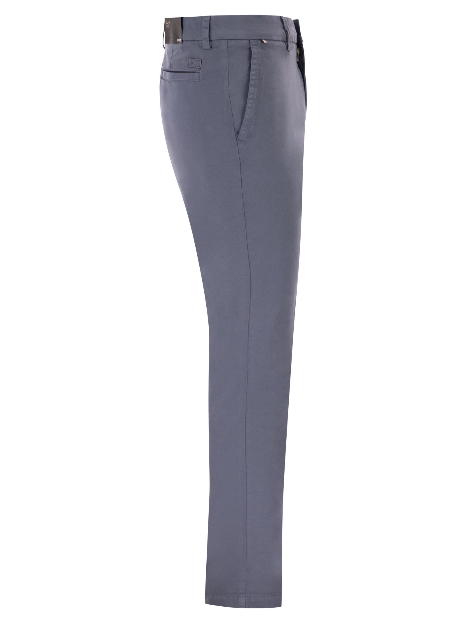 Boss Men Slim Fit Stretch Cotton Chino Trousers BOSS