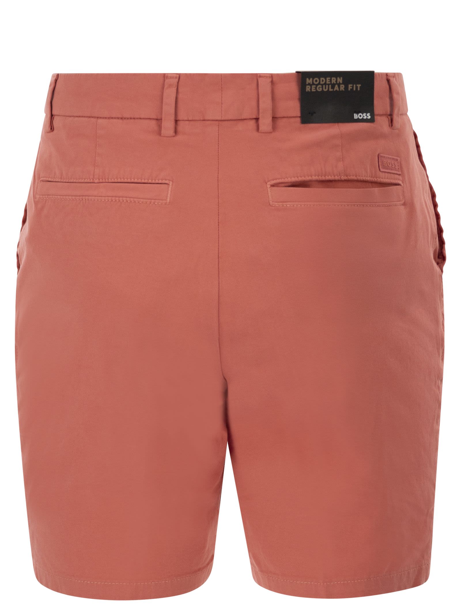 Boss Men Stretch Cotton Chino Shorts In Modern Regular Fit BOSS