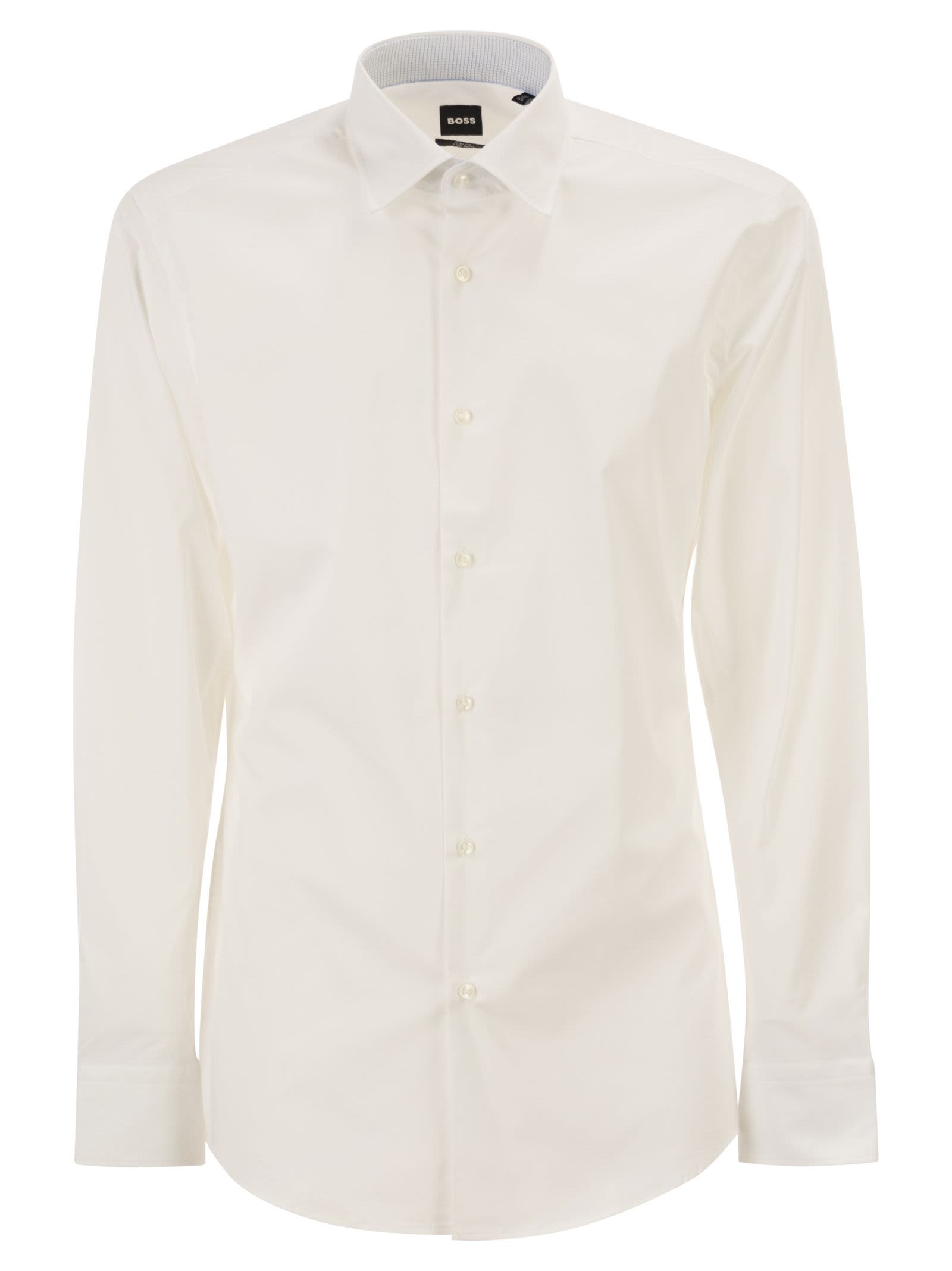 Boss Men Slim Fit Shirt In Stretch Cotton Poplin BOSS