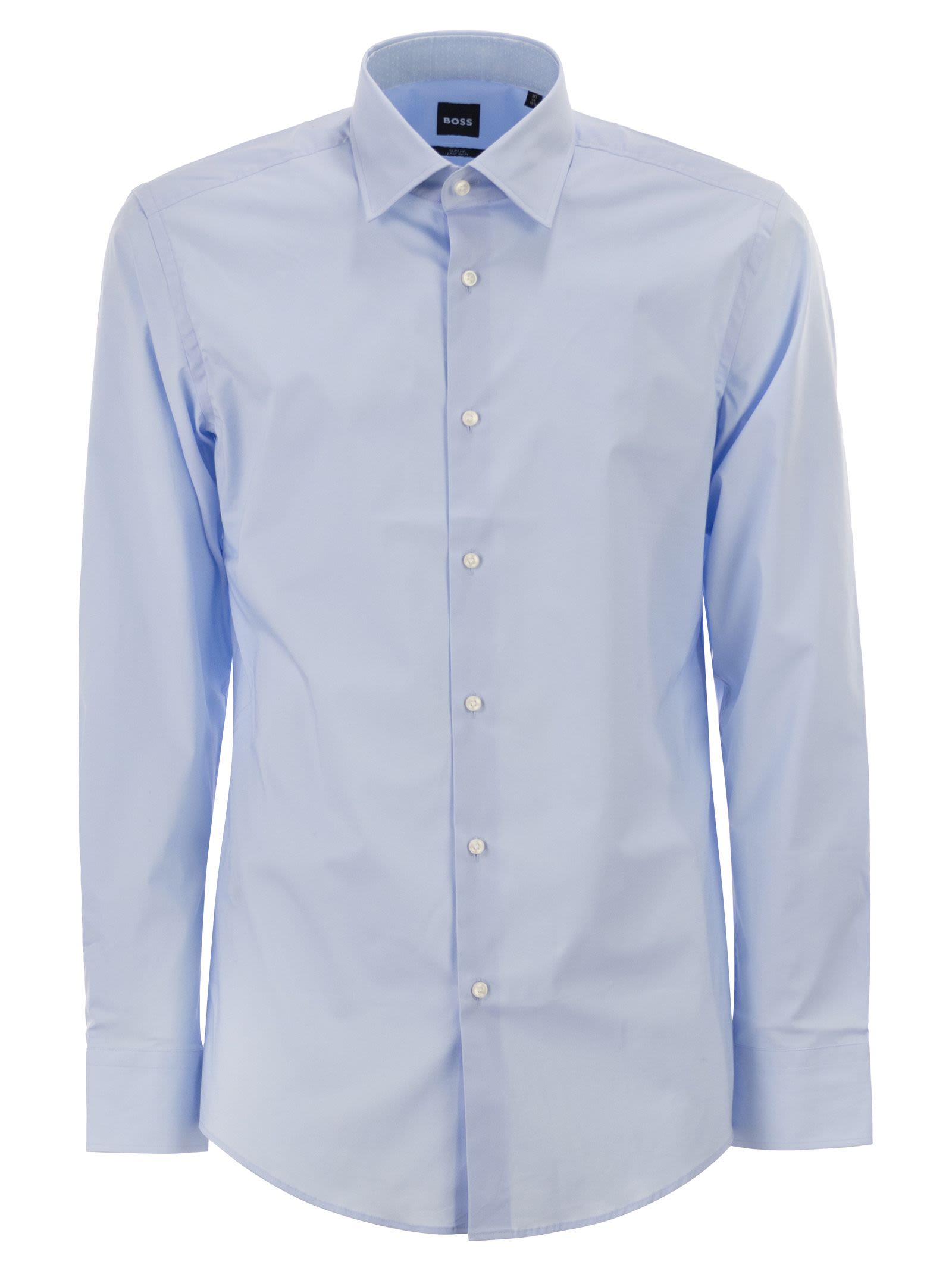 Boss Men Slim Fit Shirt In Stretch Cotton Poplin BOSS