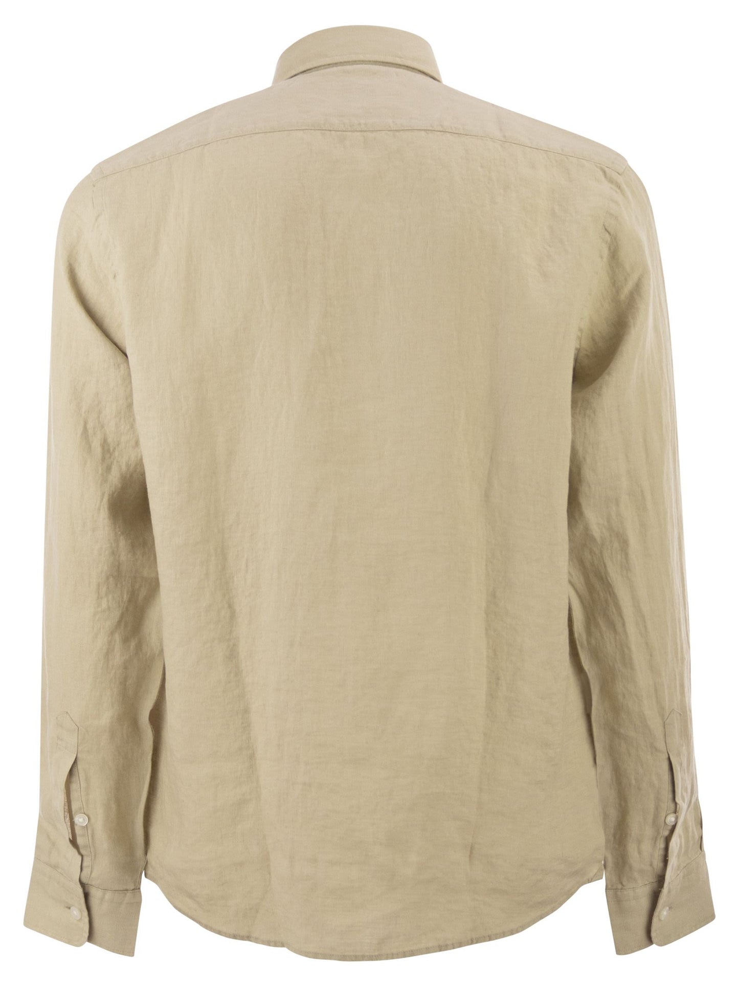Boss Men Pure Linen Regular Fit Shirt With Button-Down Collar BOSS