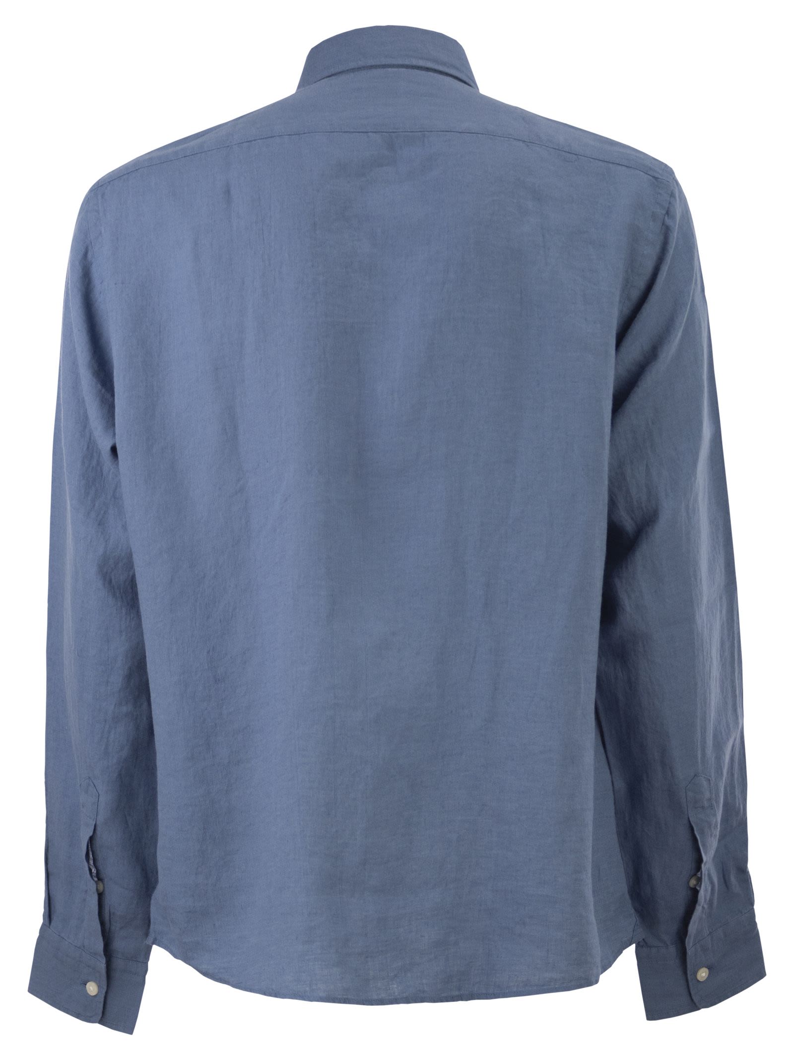 Boss Men Pure Linen Regular Fit Shirt With Button-Down Collar BOSS