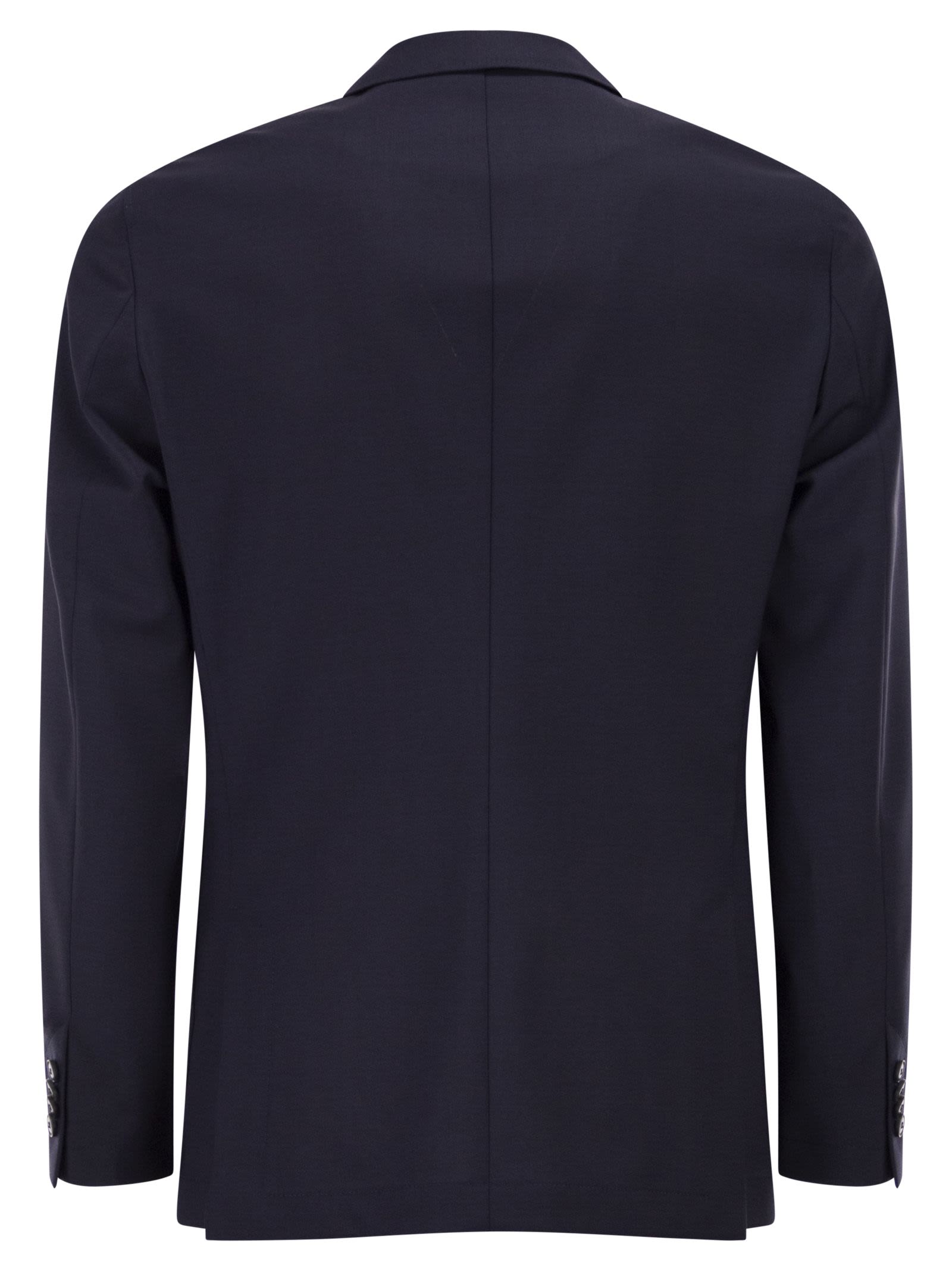 Boss Men Double-Breasted Blazer In Virgin Wool BOSS