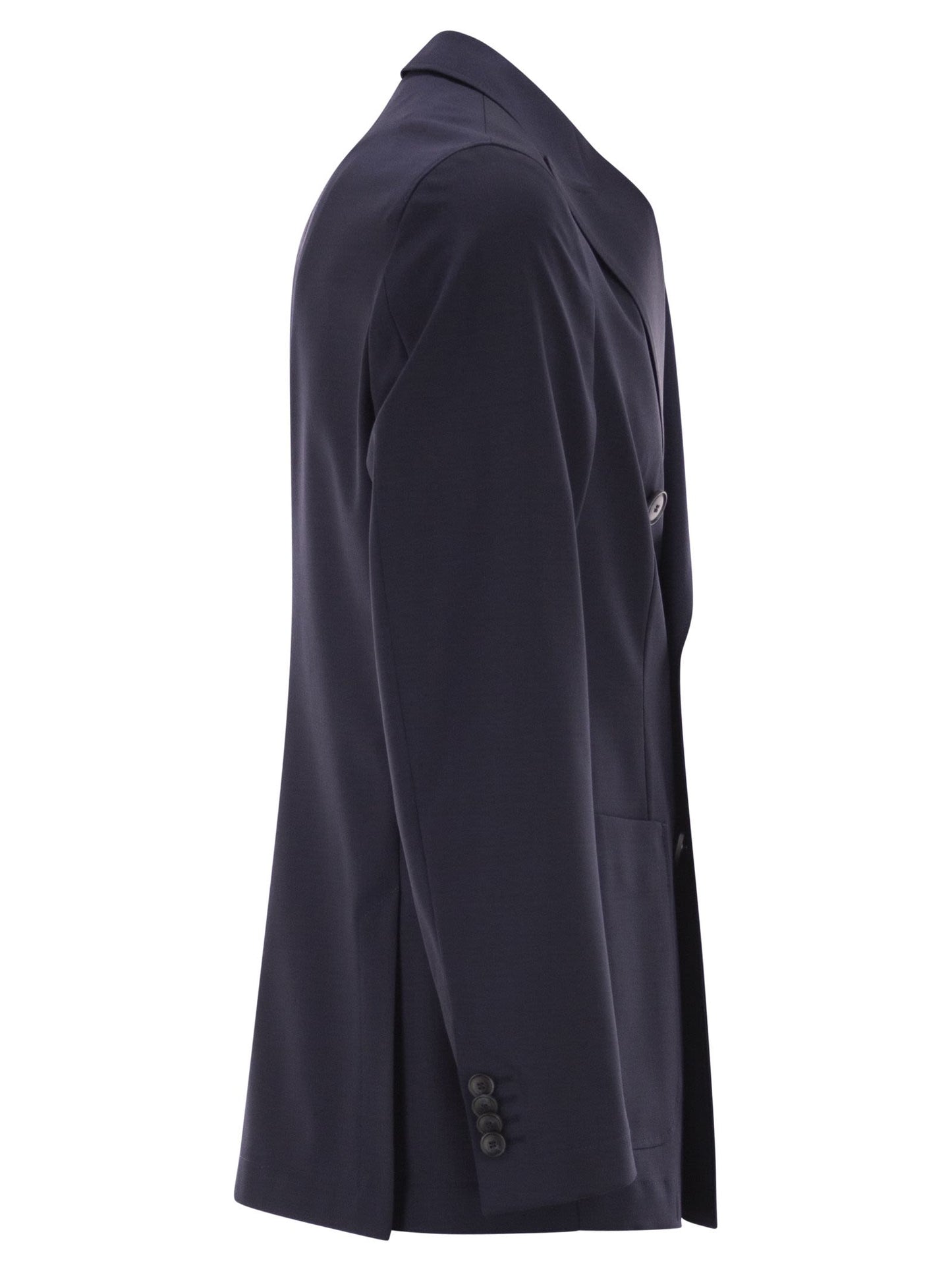 Boss Men Double-Breasted Blazer In Virgin Wool BOSS