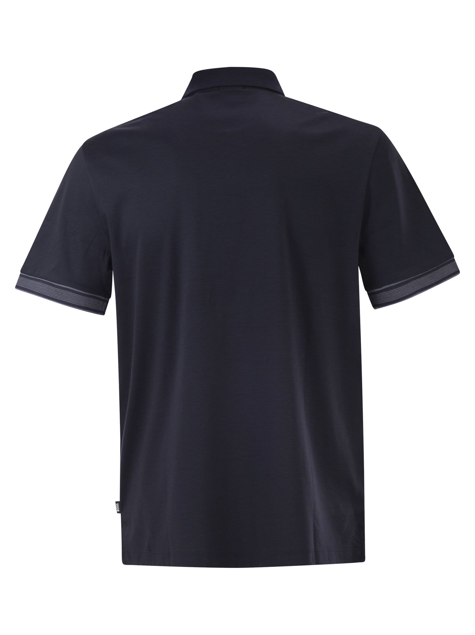 Boss Men Cotton Polo Shirt With Contrast Placket BOSS