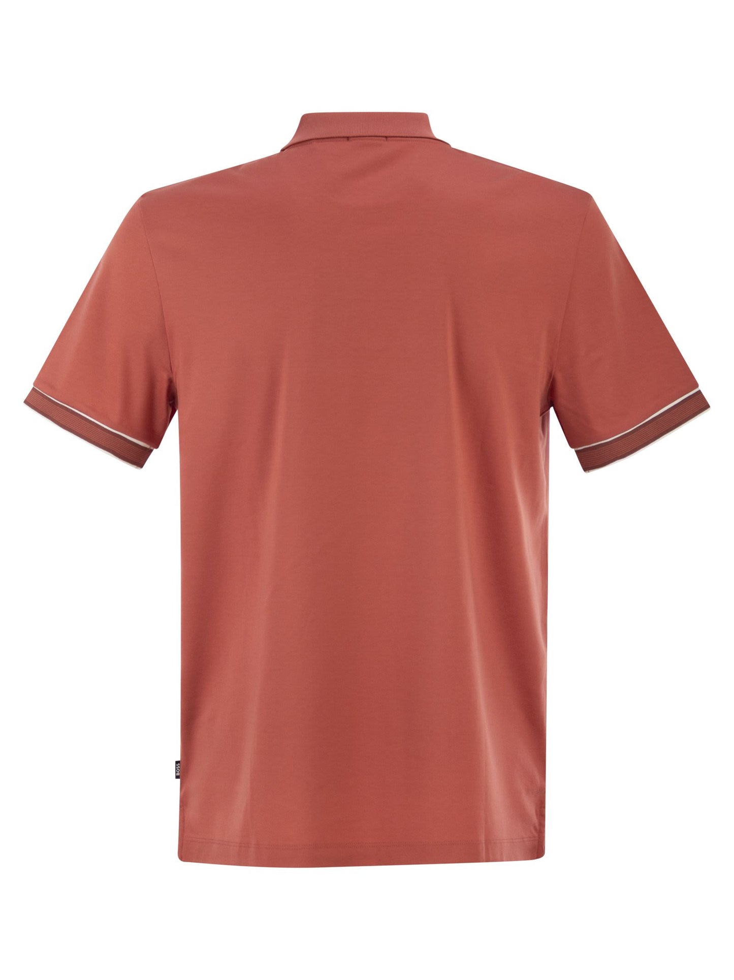 Boss Men Cotton Polo Shirt With Contrast Placket BOSS