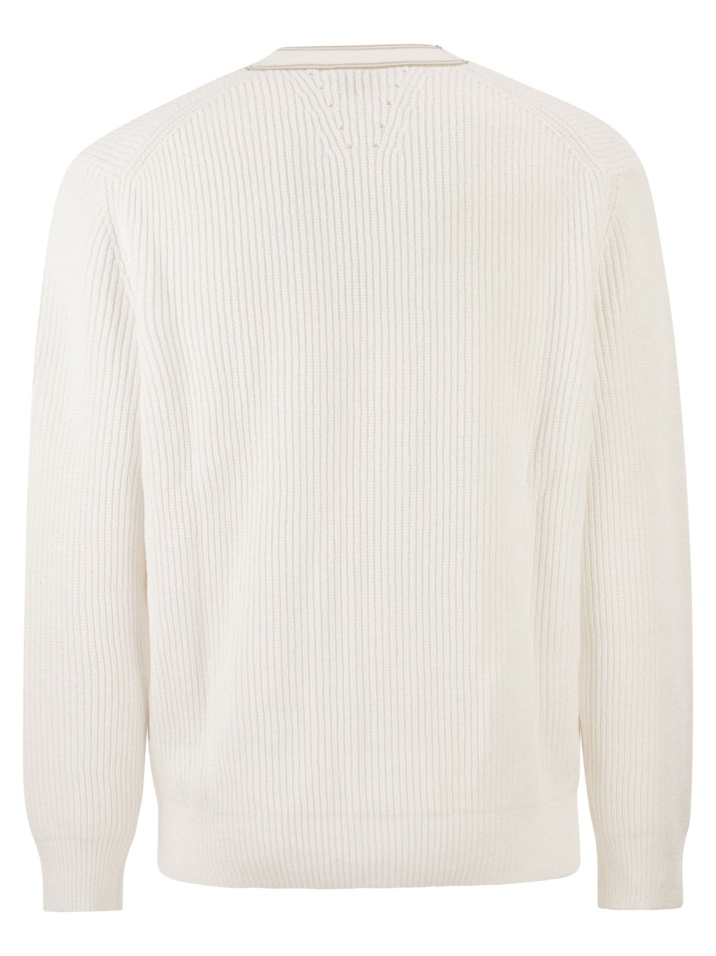 Boss Men Ribbed Cotton Cardigan With Contrast Buttons BOSS