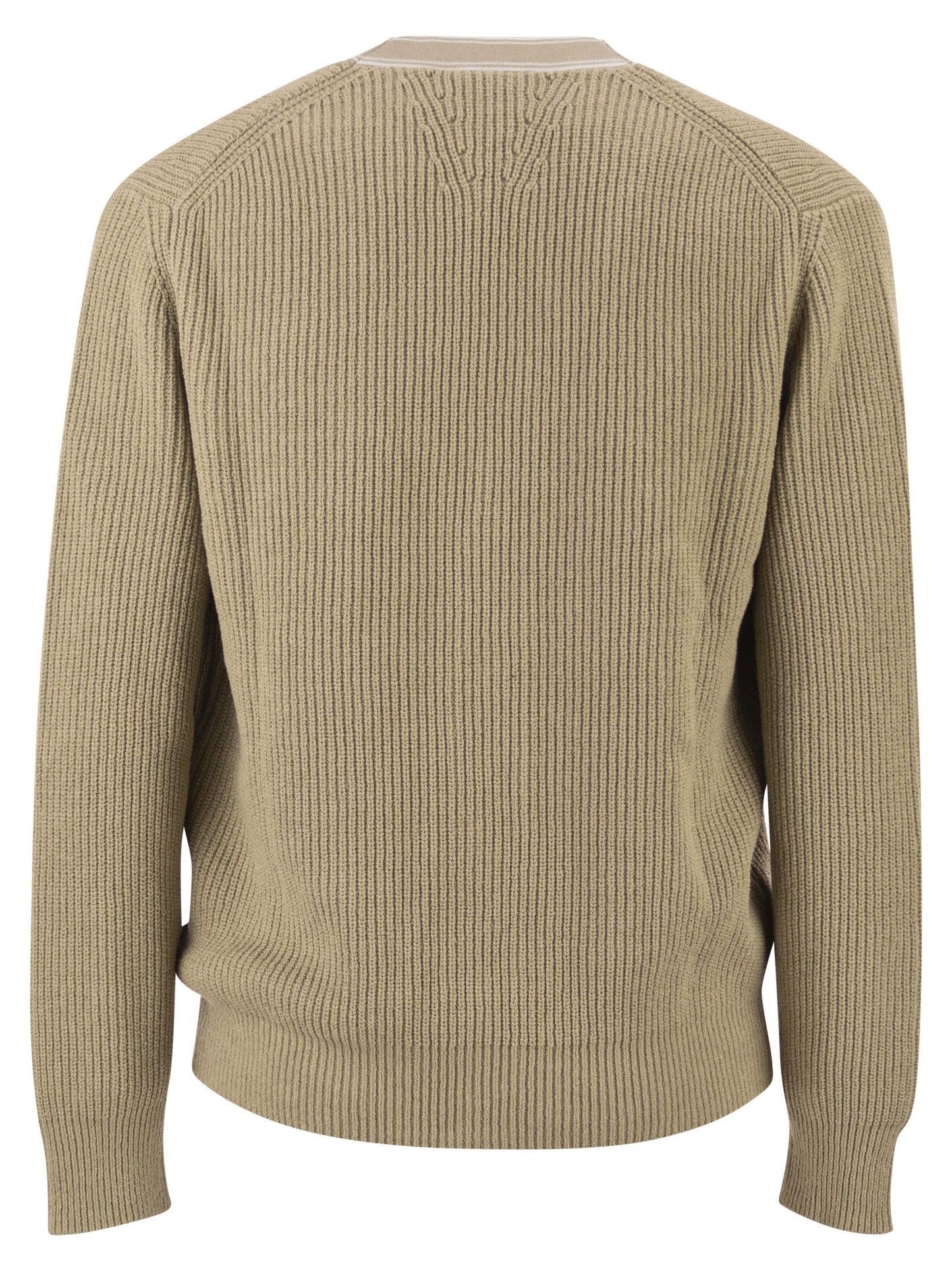 Boss Men Ribbed Cotton Cardigan With Contrast Buttons BOSS