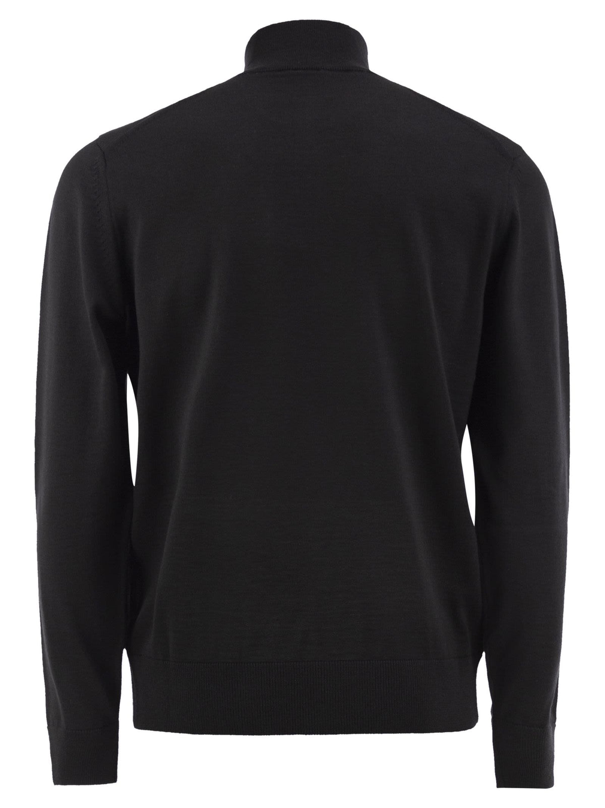 Boss Men Pure Virgin Wool Half-Zip Jumper BOSS