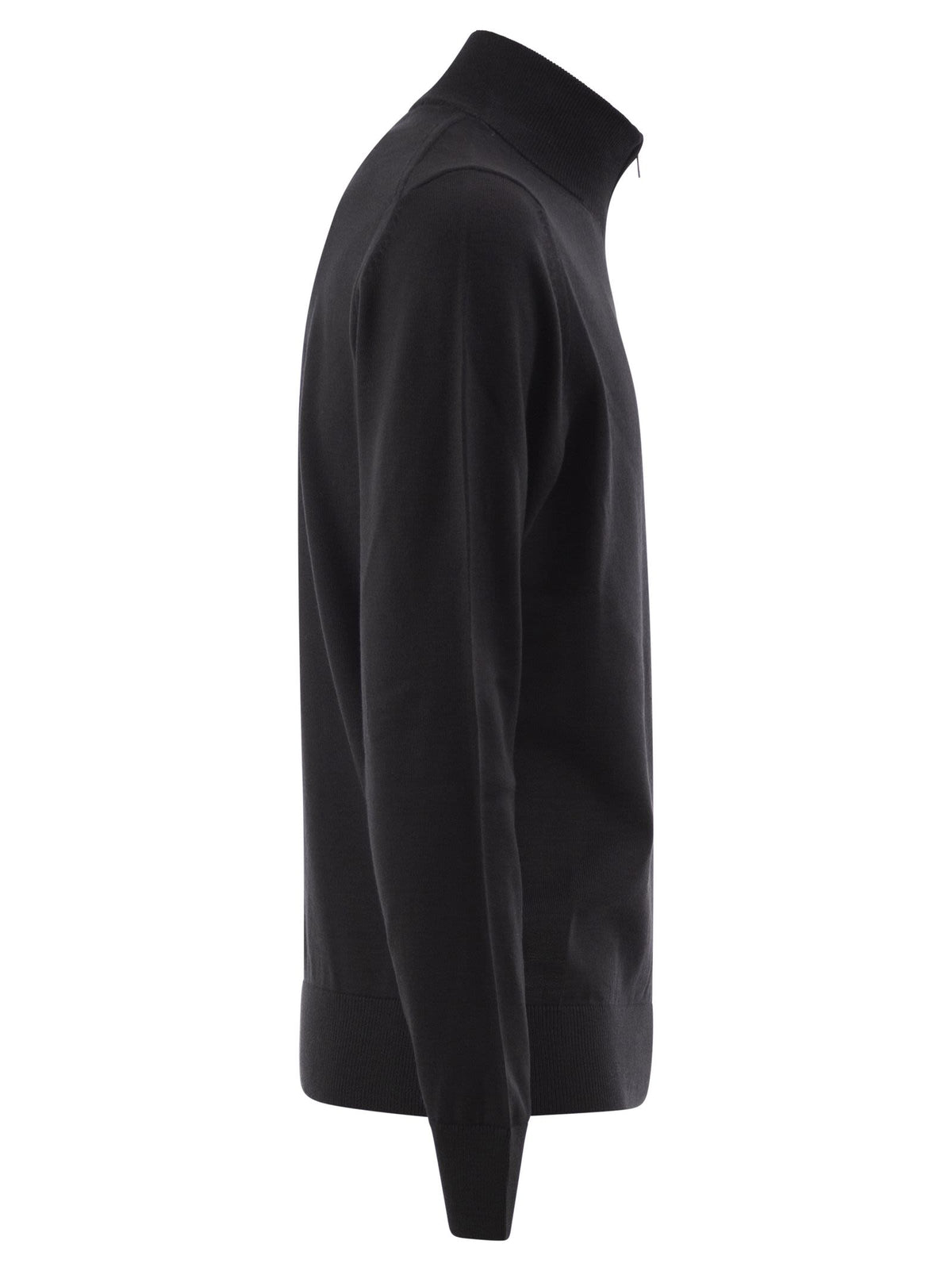 Boss Men Pure Virgin Wool Half-Zip Jumper BOSS