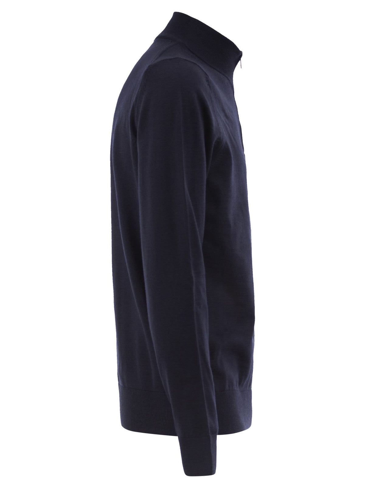 Boss Men Pure Virgin Wool Half-Zip Jumper BOSS