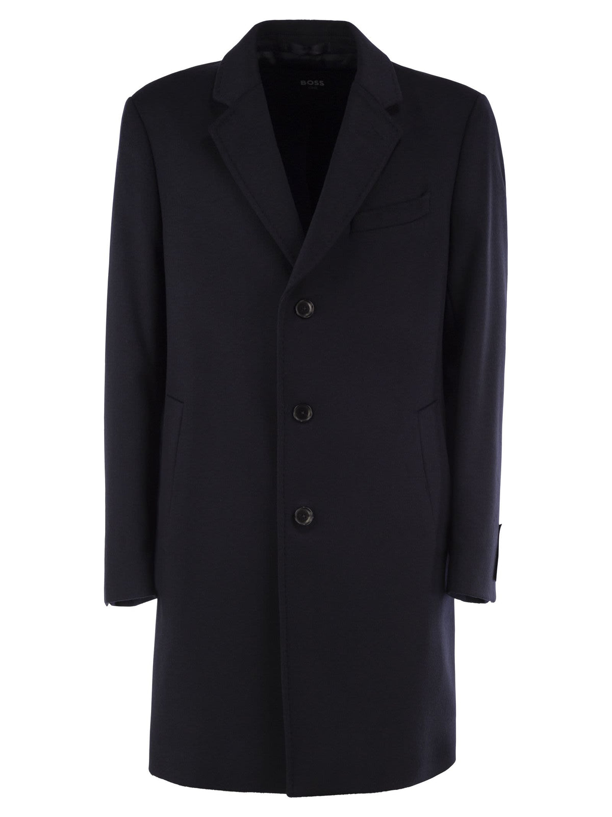 Boss Men Recycled Wool And Cashmere Coat BOSS