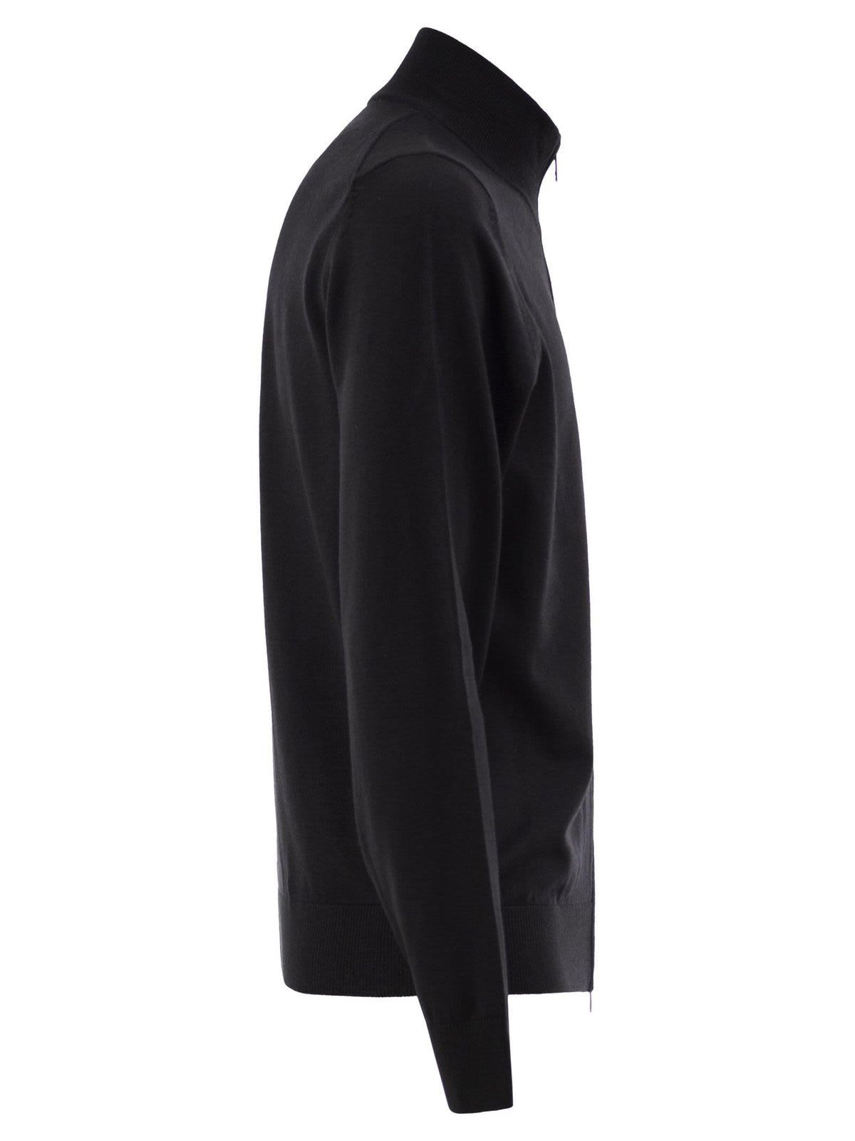 Boss Men Pure Virgin Wool Zip-Up Cardigan BOSS