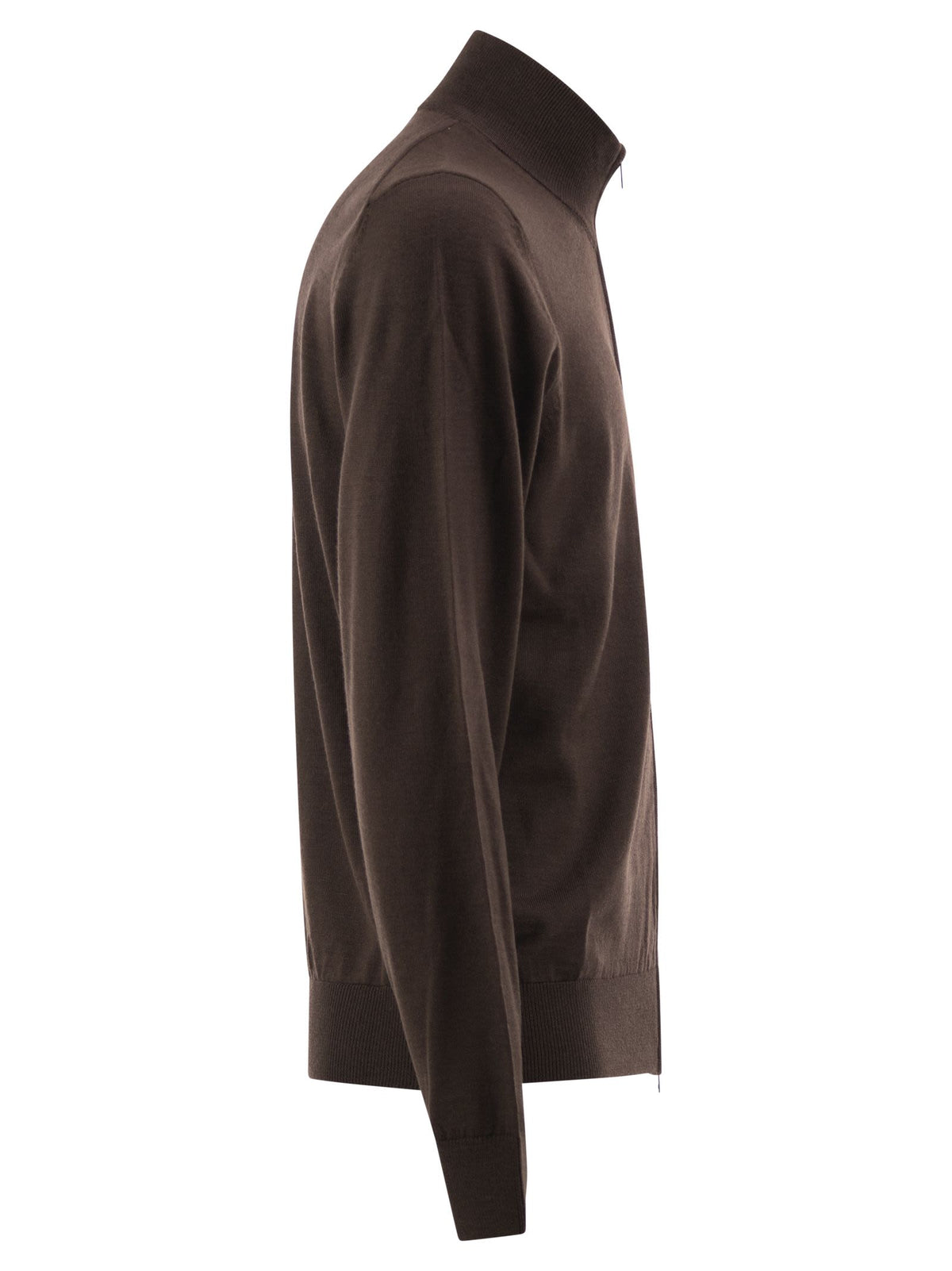Boss Men Pure Virgin Wool Zip-Up Cardigan BOSS