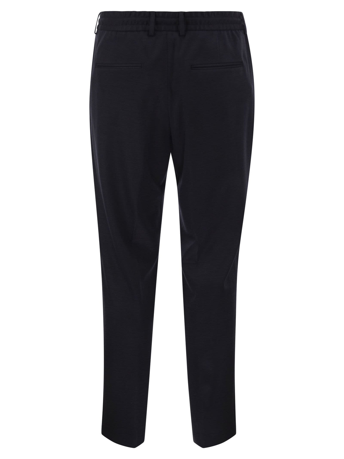 Boss Men Virgin Wool-Blend Drawstring Trousers BOSS